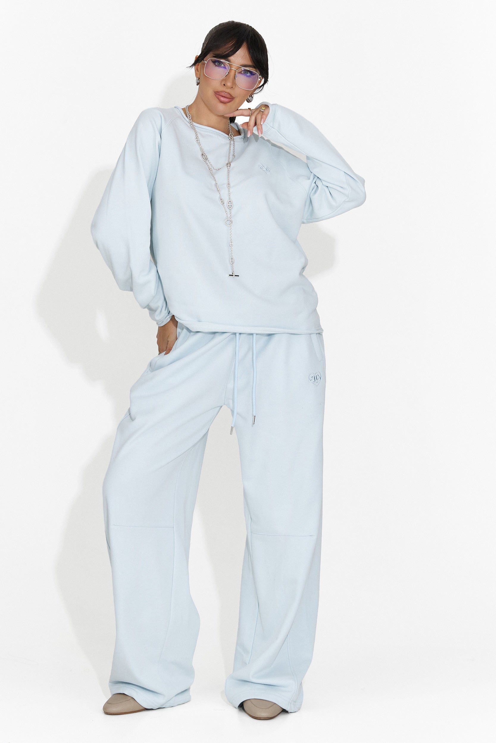 Bluza dama casual bleu Kapia Bogas