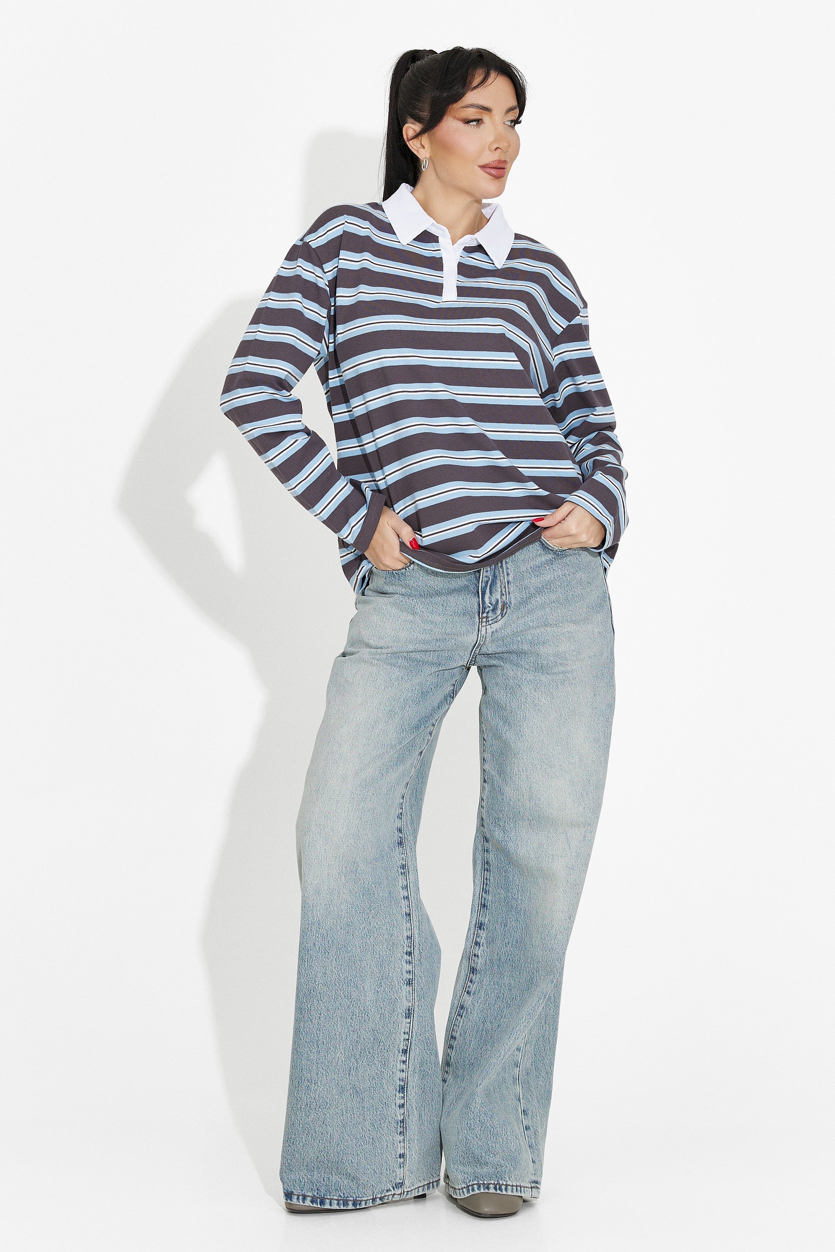 Women's casual light blue blouse Paloma Bogas