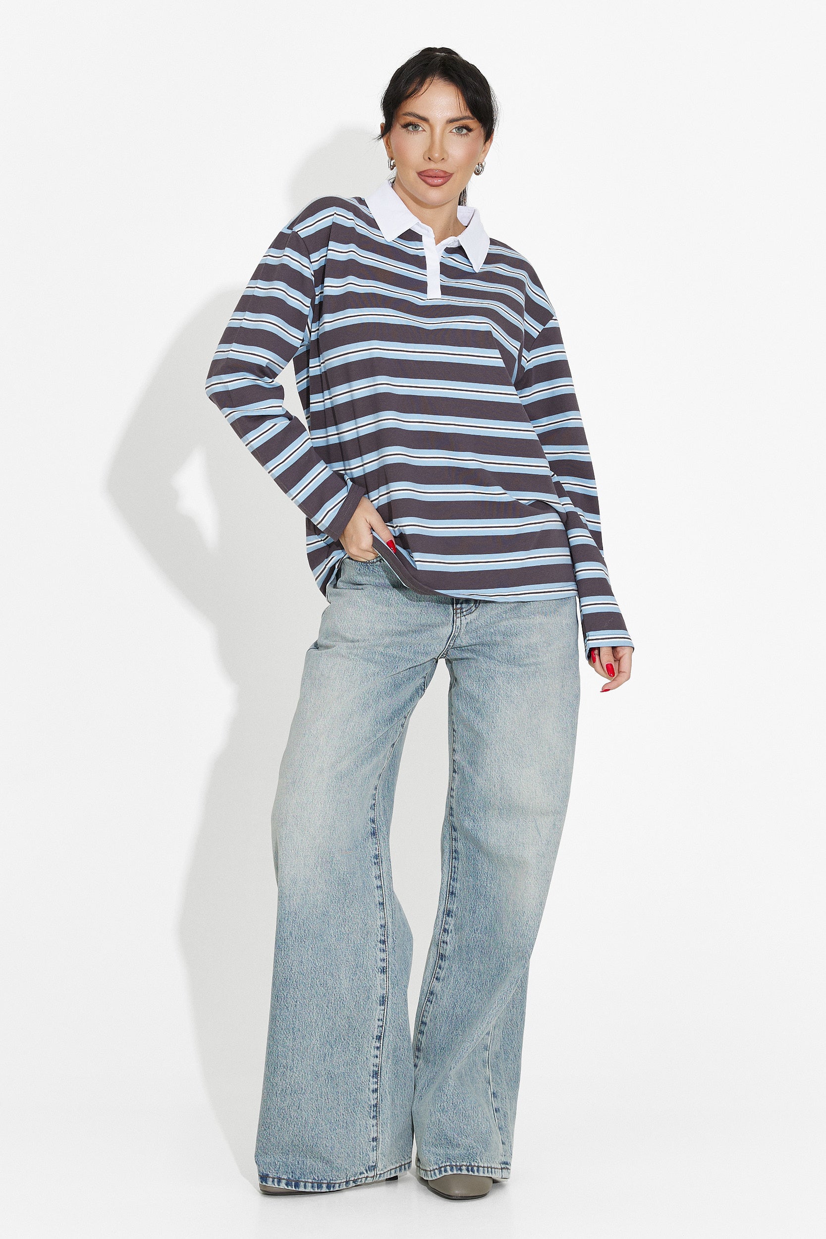 Women's casual light blue blouse Paloma Bogas