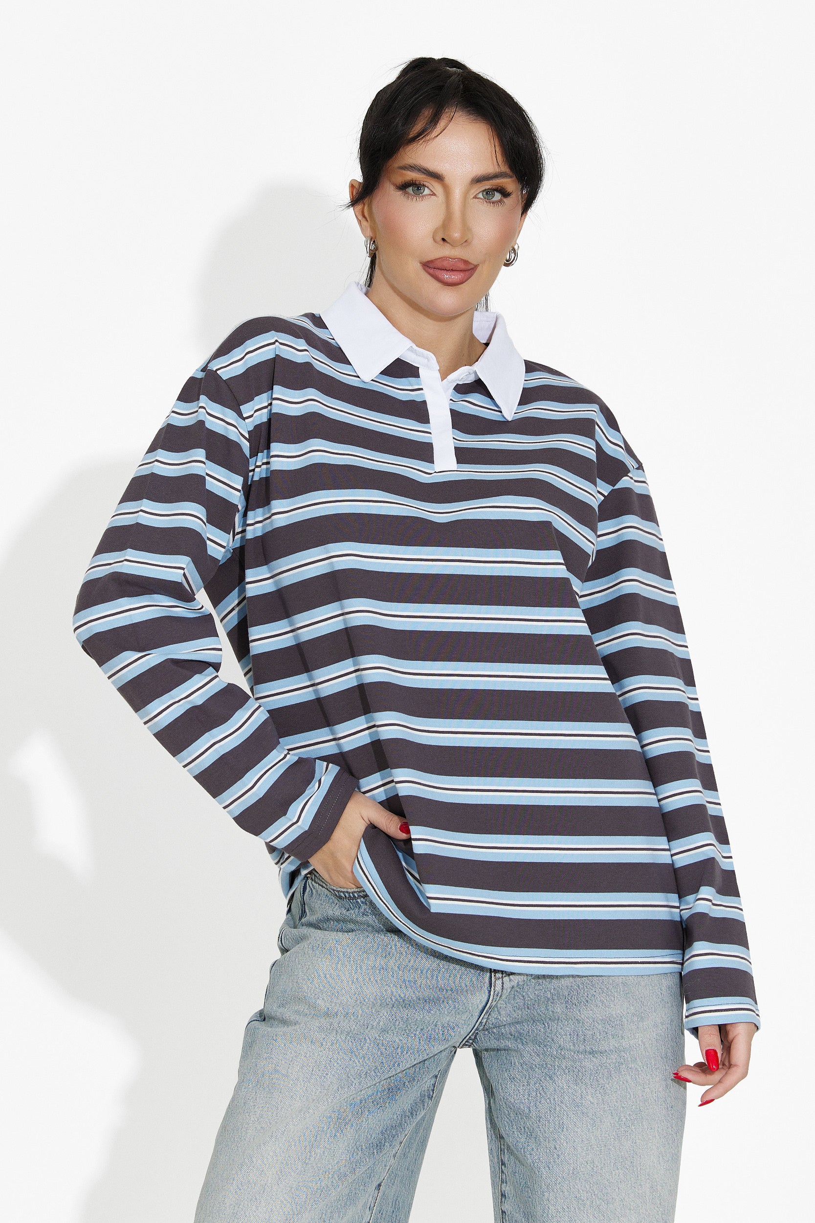 Women's casual light blue blouse Paloma Bogas