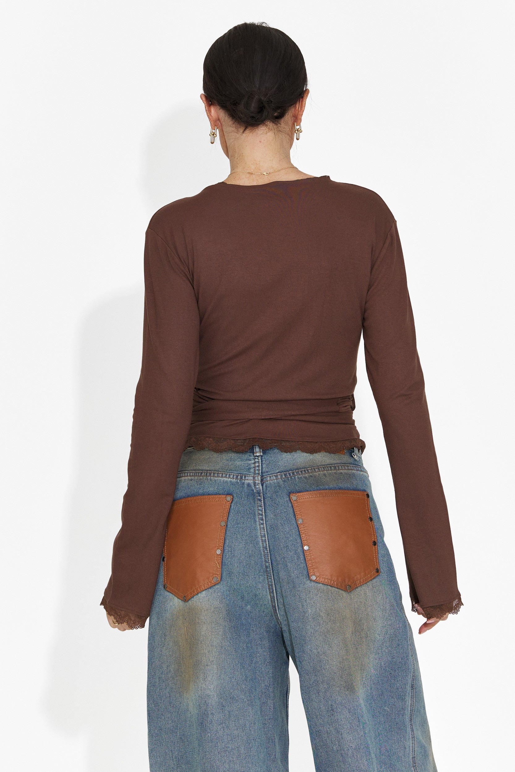 Bluza dama casual maro Zaneta Bogas