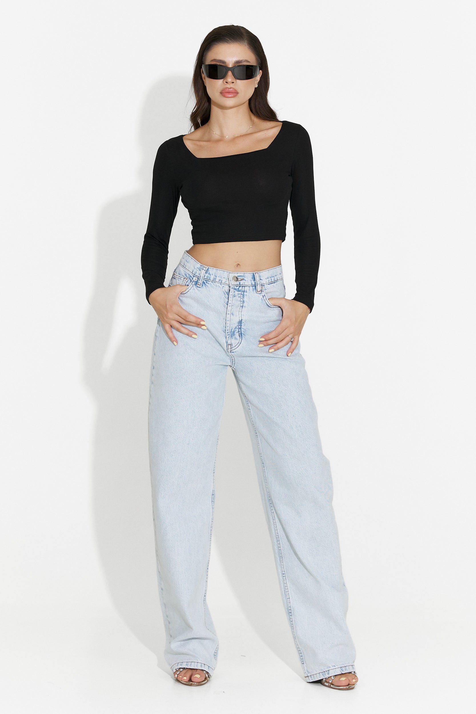 Bluza dama casual neagra Jefery Bogas