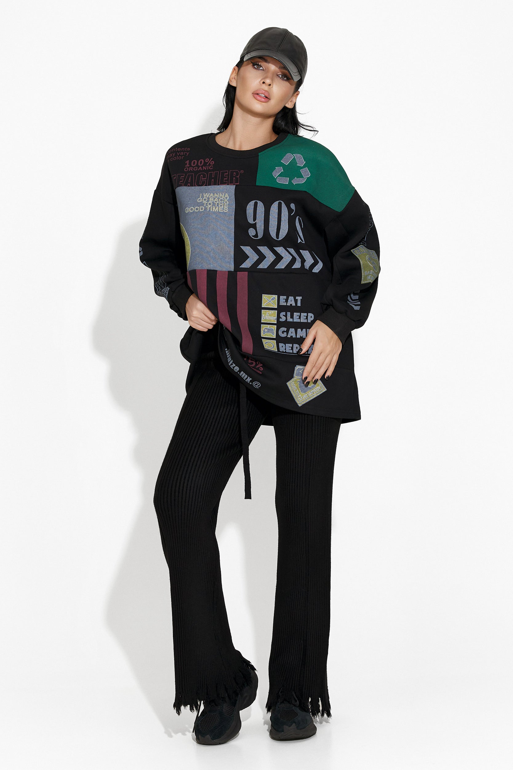 Mazie Bogas Casual Black Women's Blouse