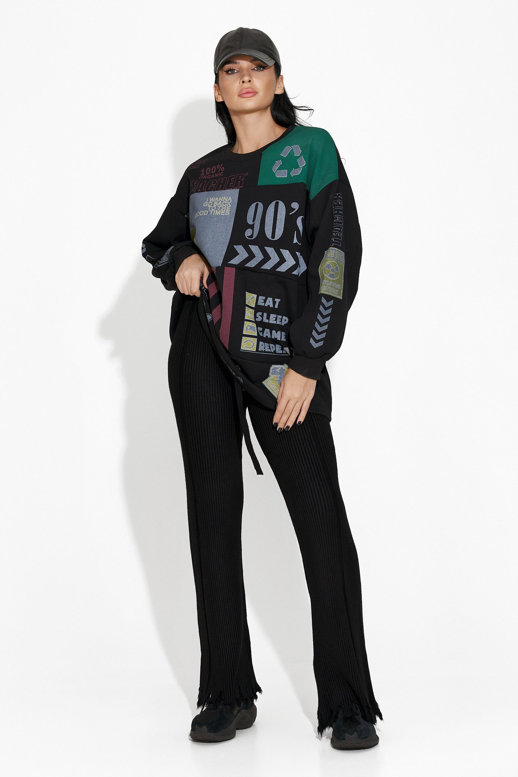 Mazie Bogas Casual Black Women's Blouse