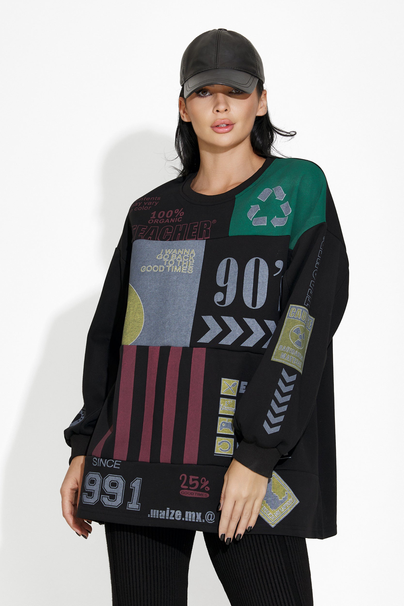 Mazie Bogas Casual Black Women's Blouse