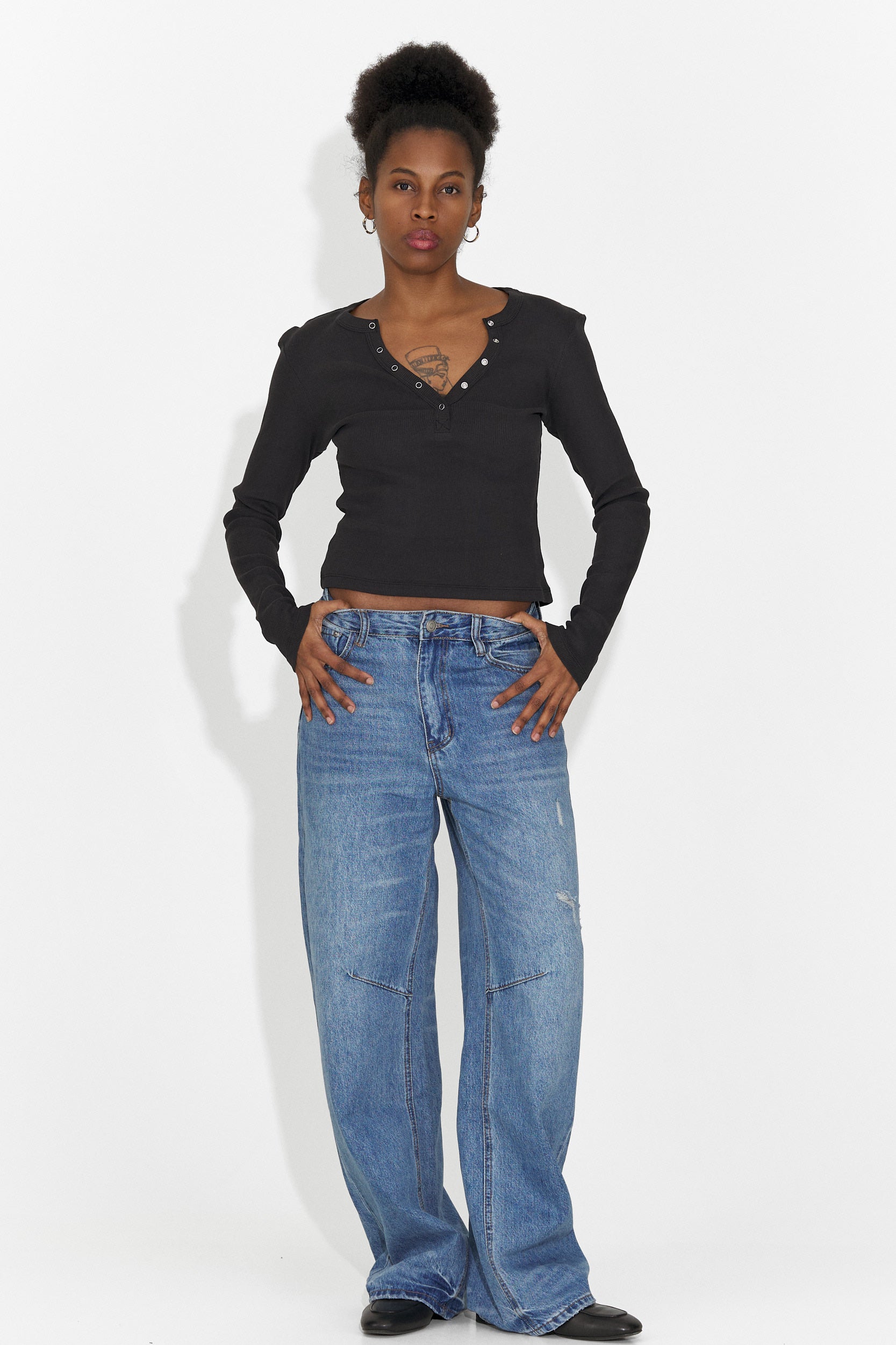 Bluza dama casual neagra Roxana Bogas