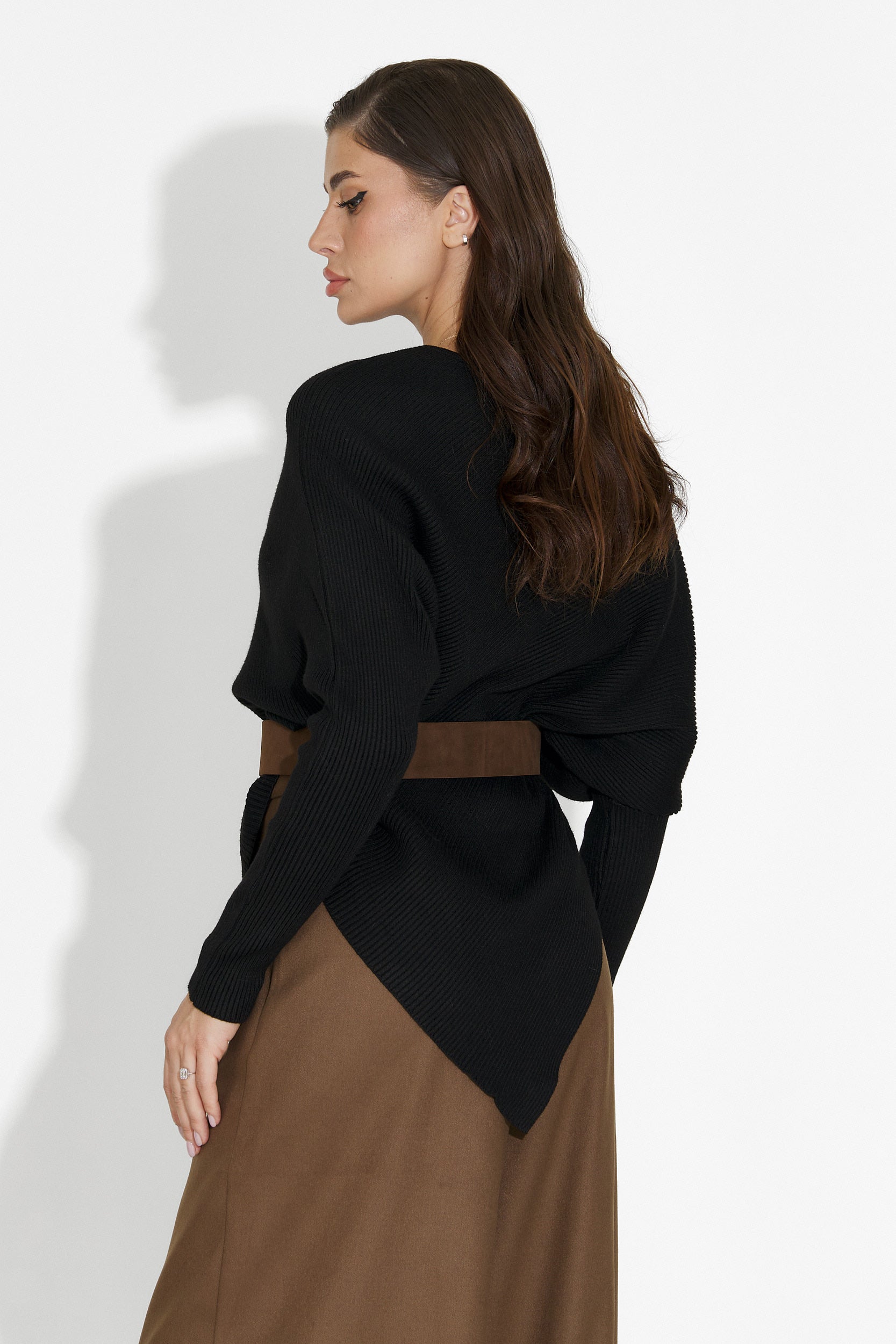 Vedala Bogas Casual Black Blouse for Women