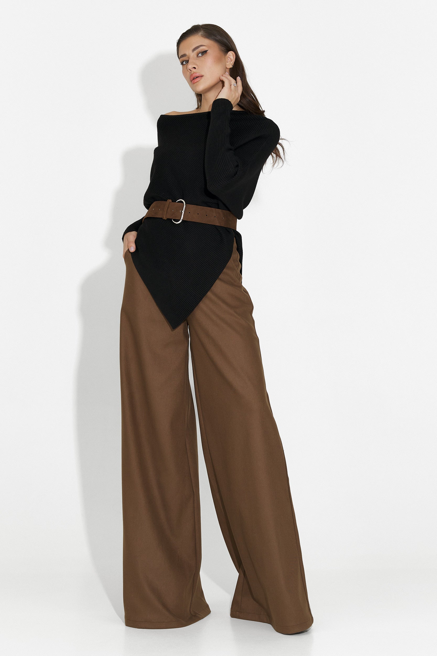 Vedala Bogas Casual Black Blouse for Women