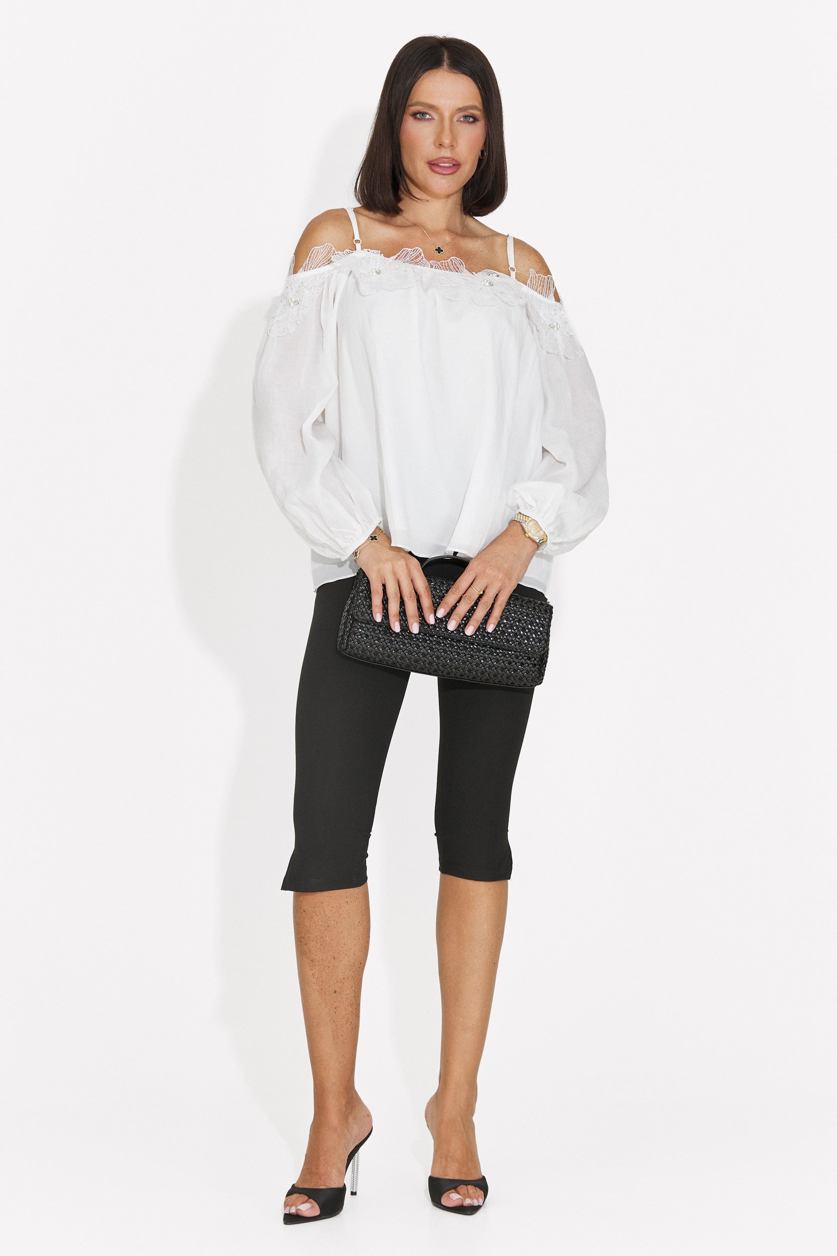 Bluza dama eleganta alba Agentica Bogas