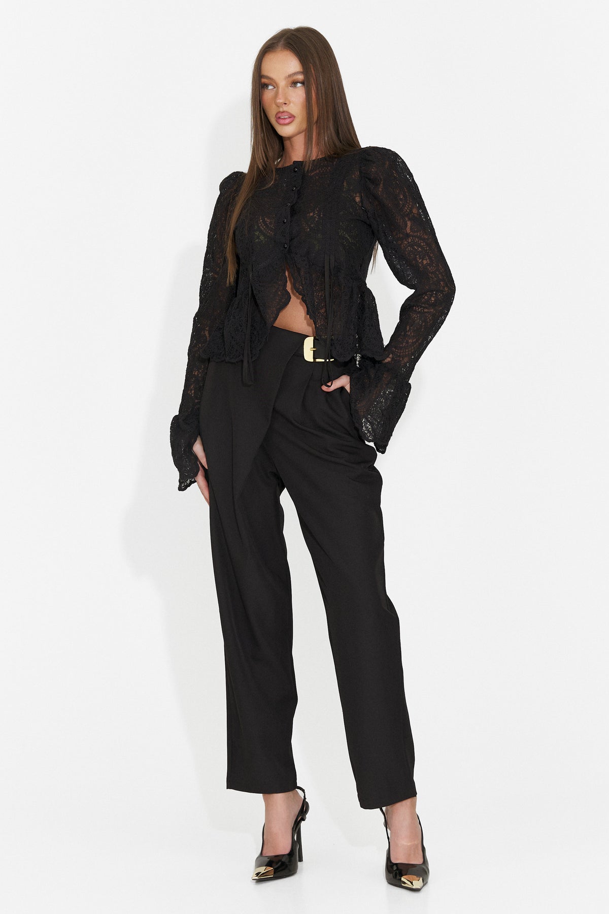 Bluza eleganta neagra Pamniesia Bogas
