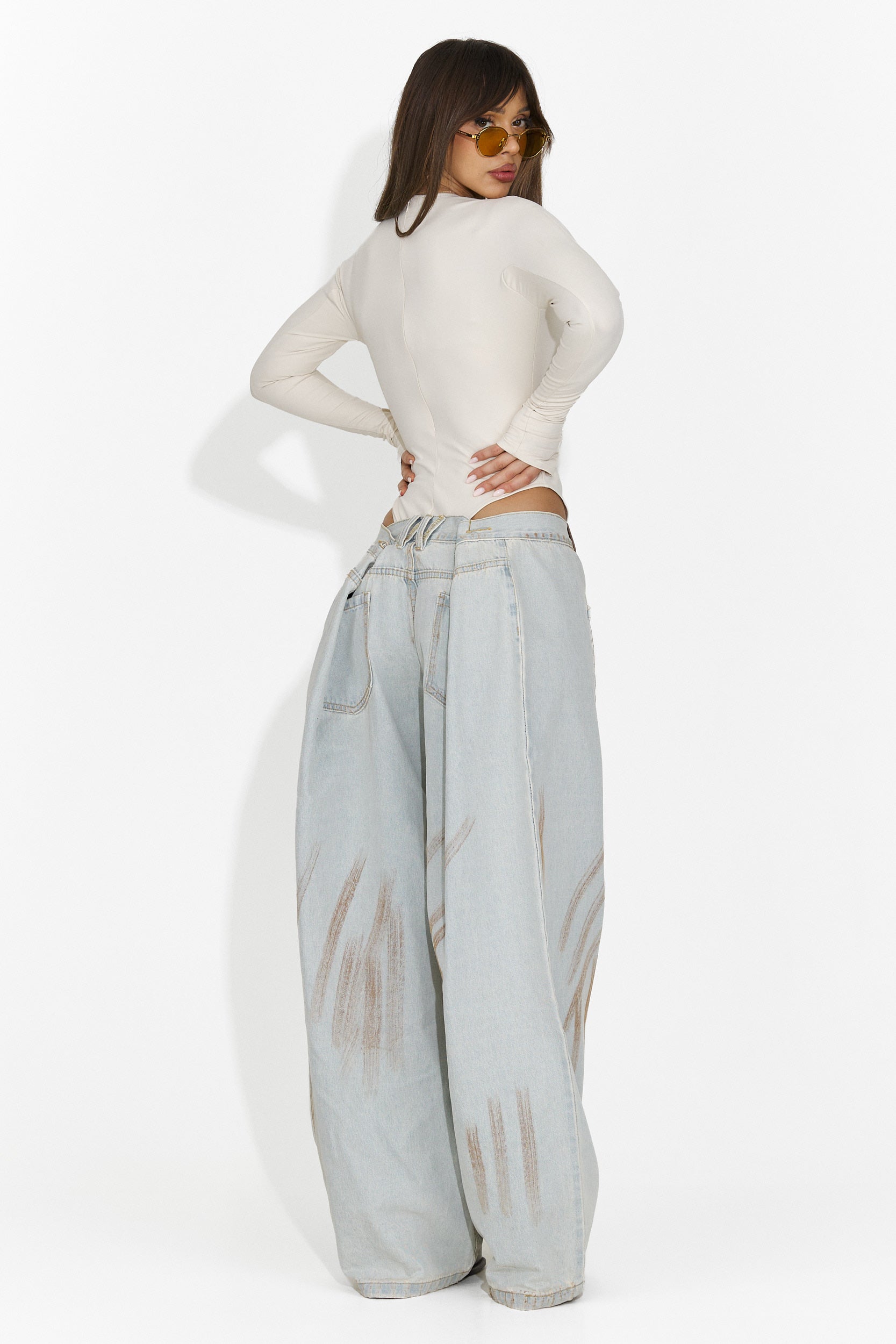 Body dama elegant crem Mioala Bogas