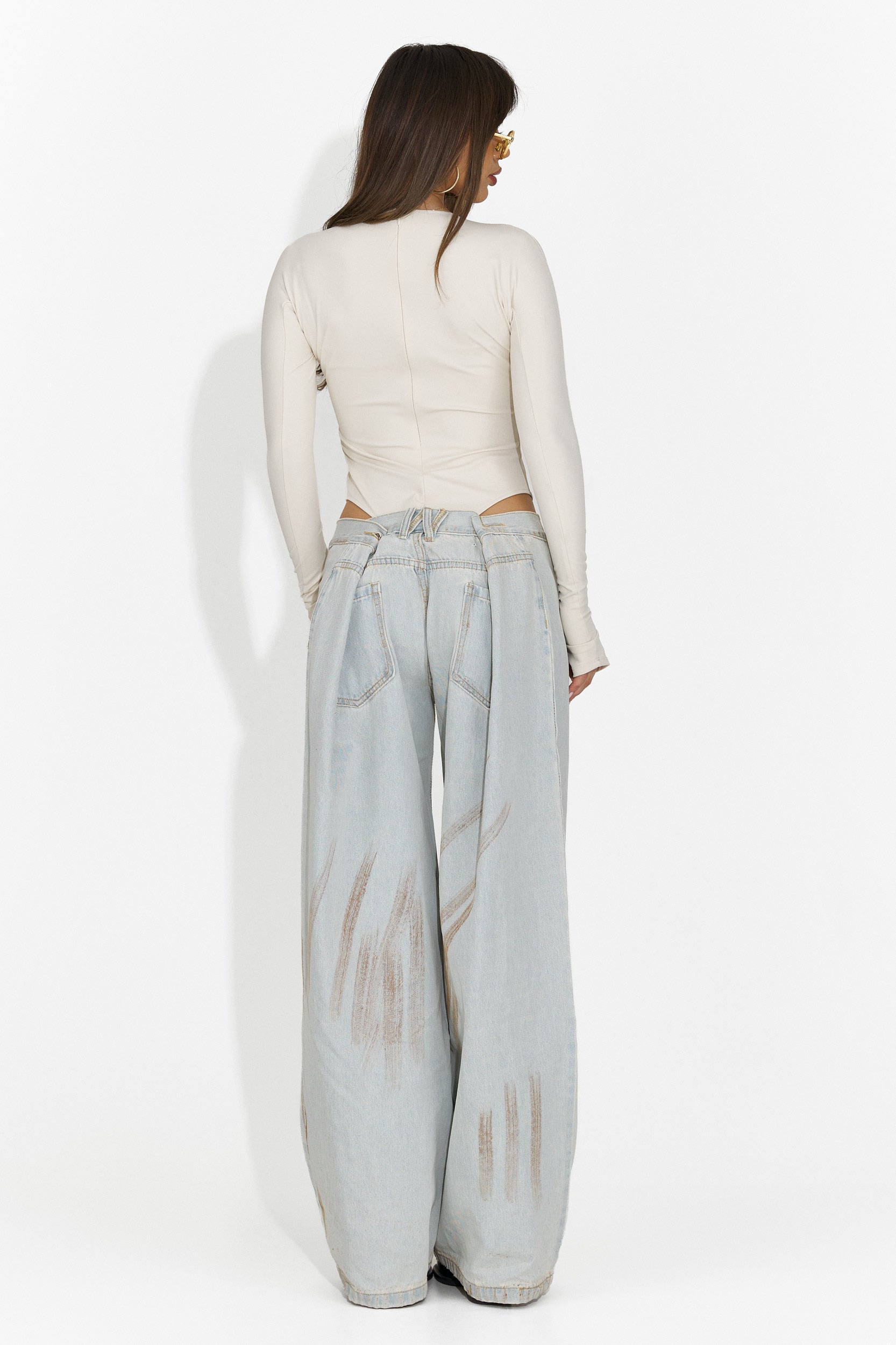 Body dama elegant crem Mioala Bogas