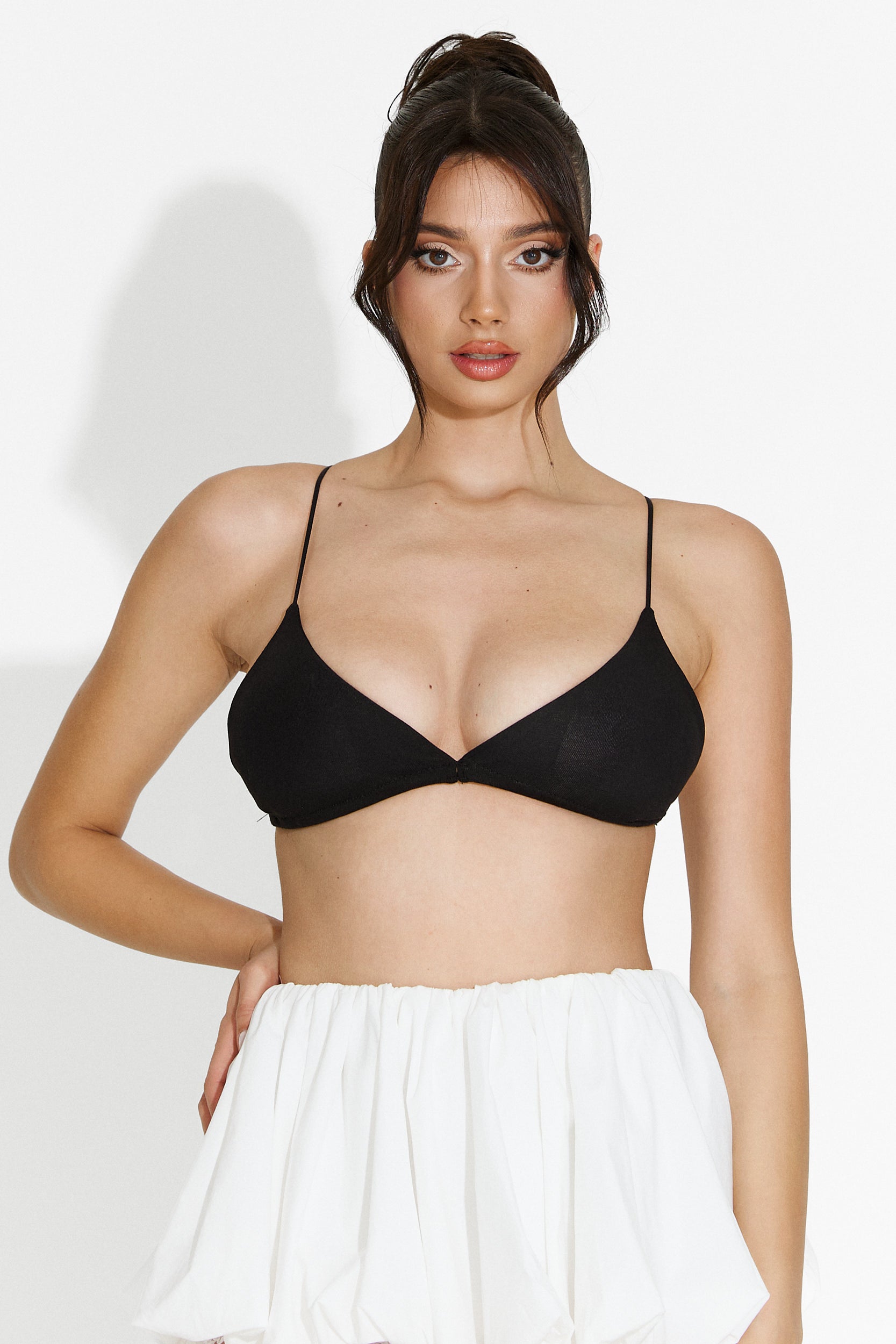 Bustiera dama casual neagra Keran Bogas
