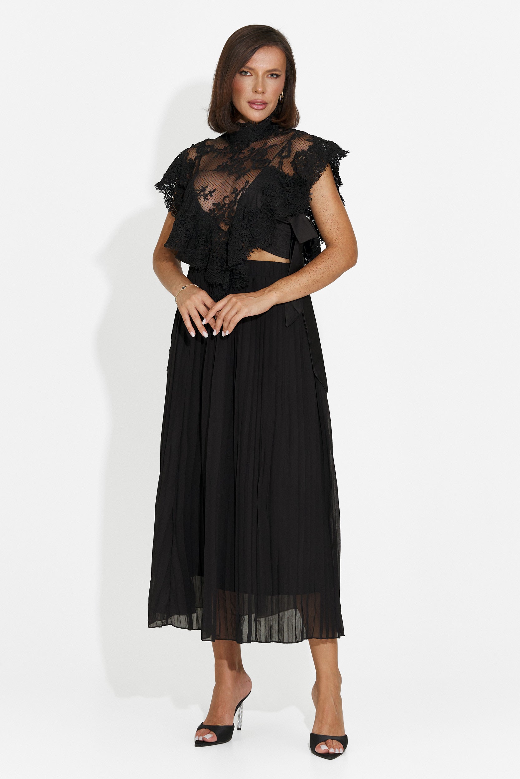 Bustiera dama eleganta neagra Abraham Bogas