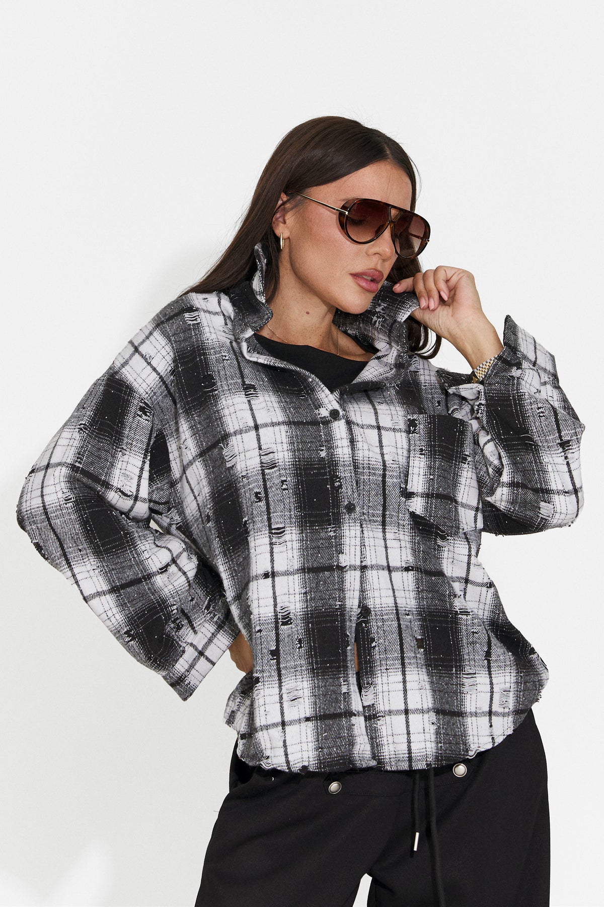 Camasa casual neagra Chivaeza Bogas