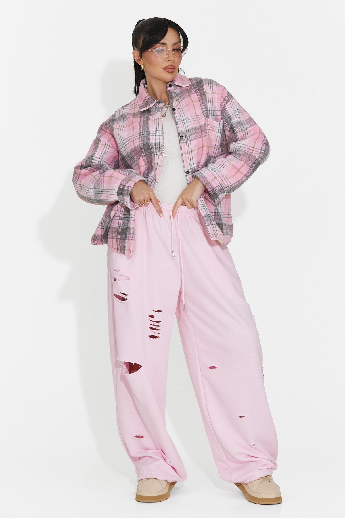 Camasa casual roz Flavisa Bogas