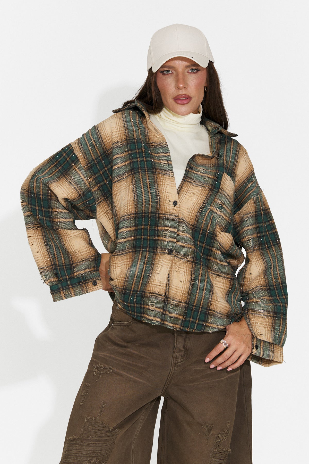 Camasa casual verde Chivaeza Bogas