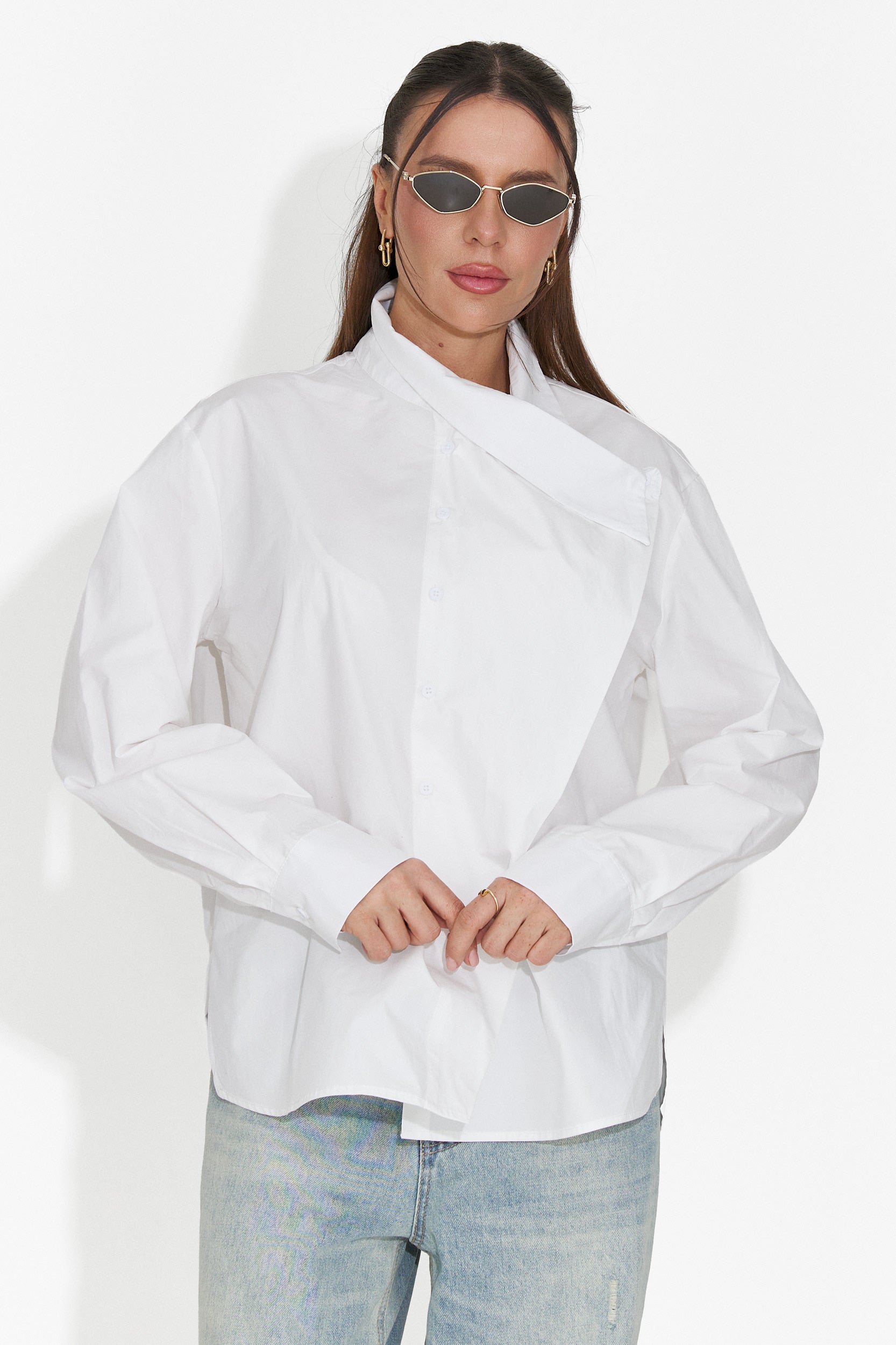 Camasa dama casual alba Edinea Bogas