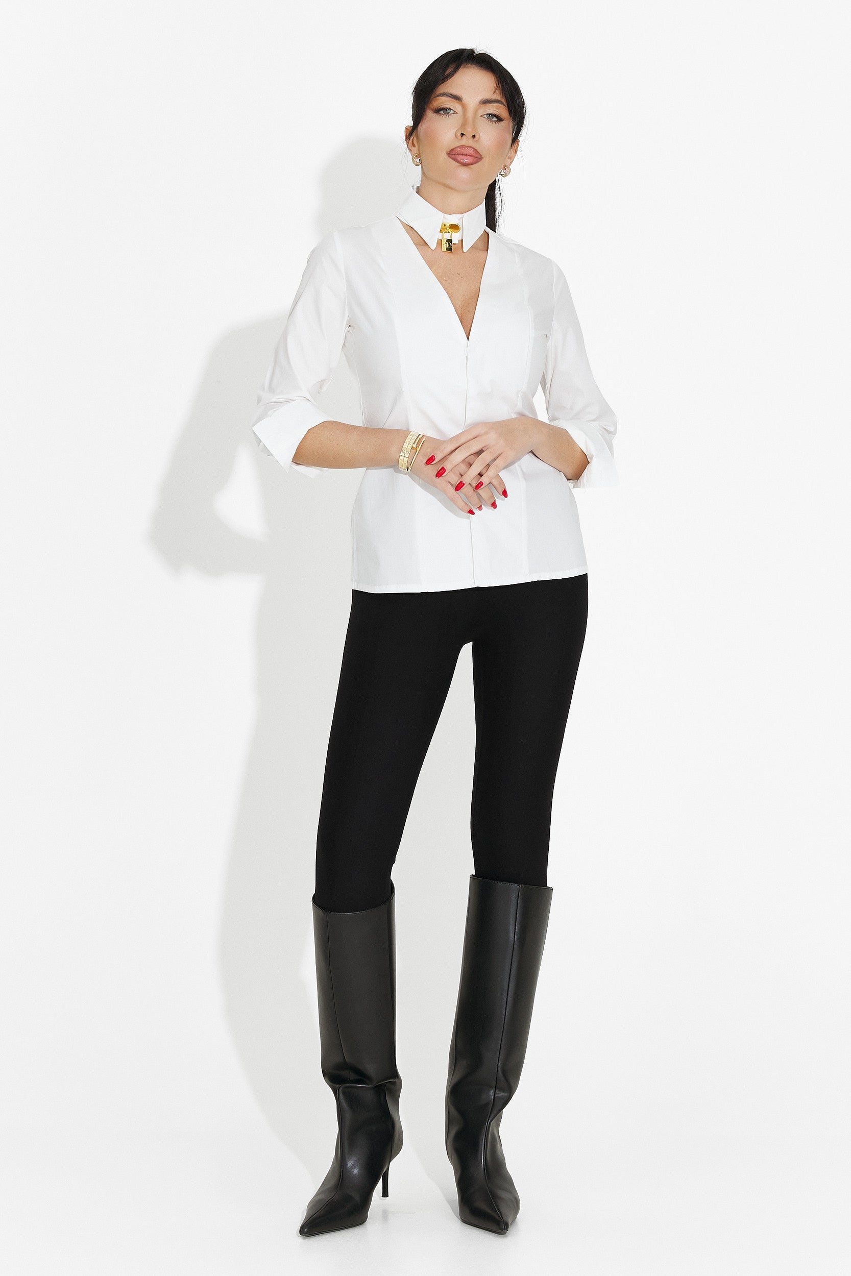 White Casual Women's Shirt Marcelia Bogas