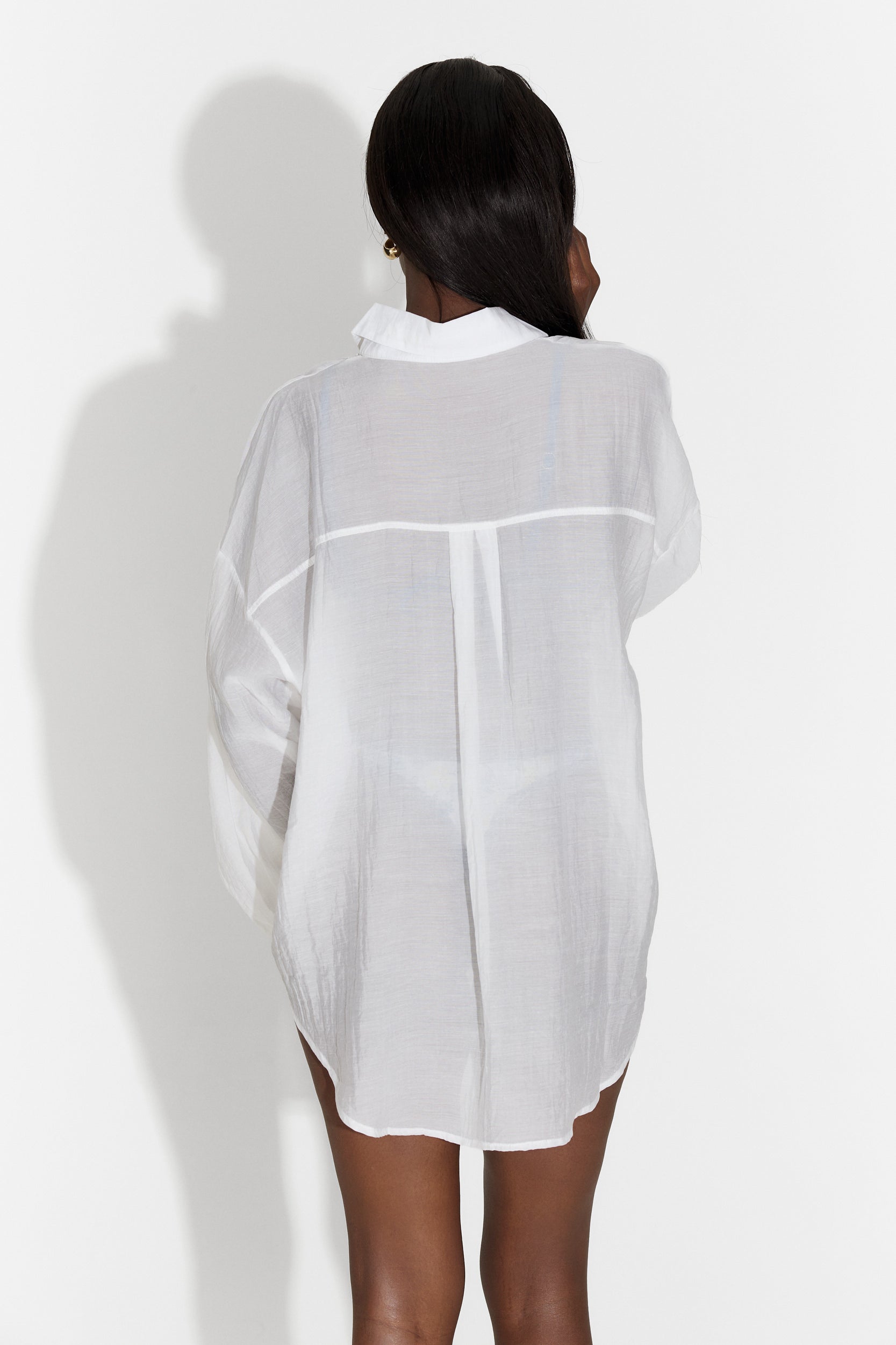 Camasa dama casual alba Midina Bogas