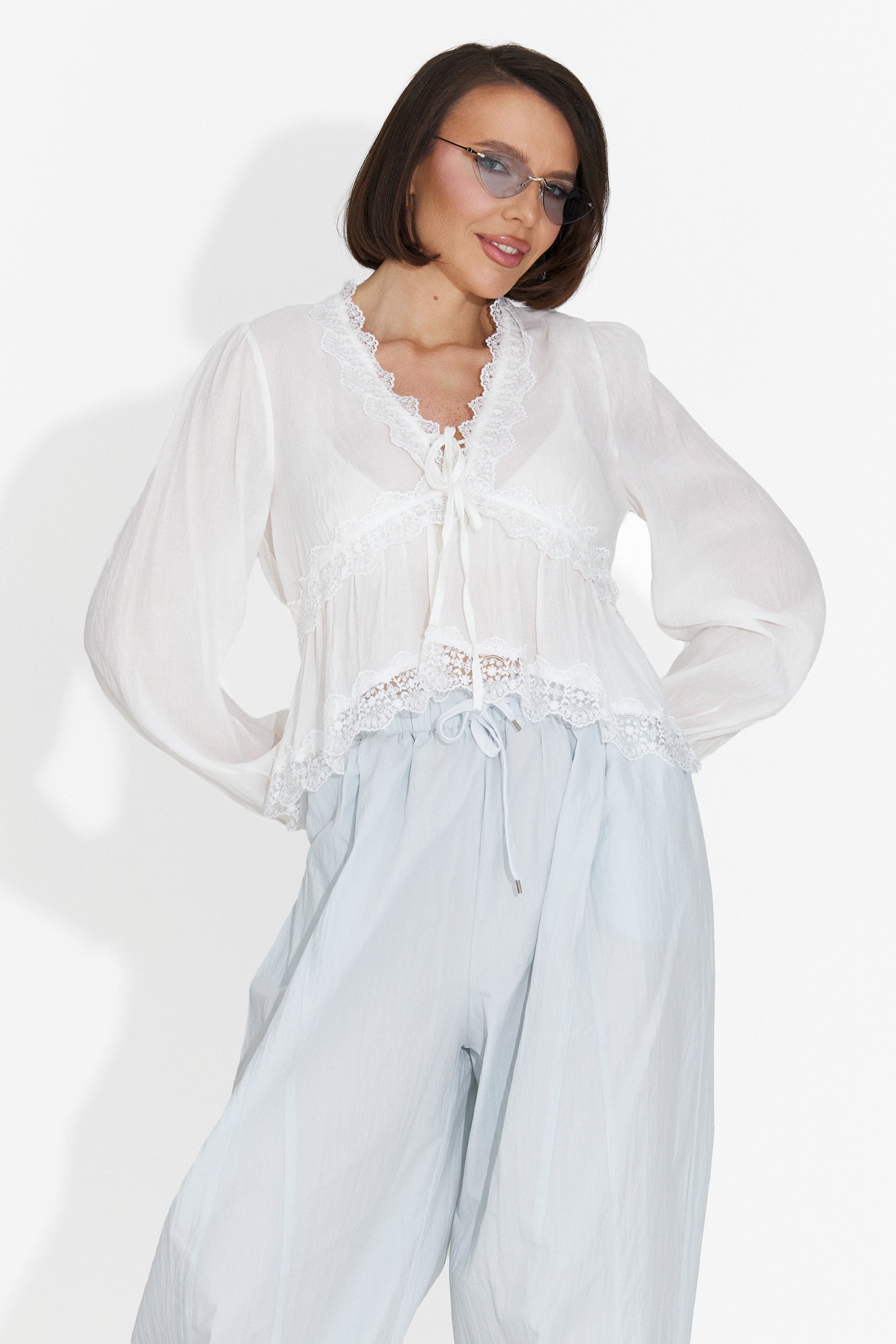 Camasa dama casual alba Seliona Bogas