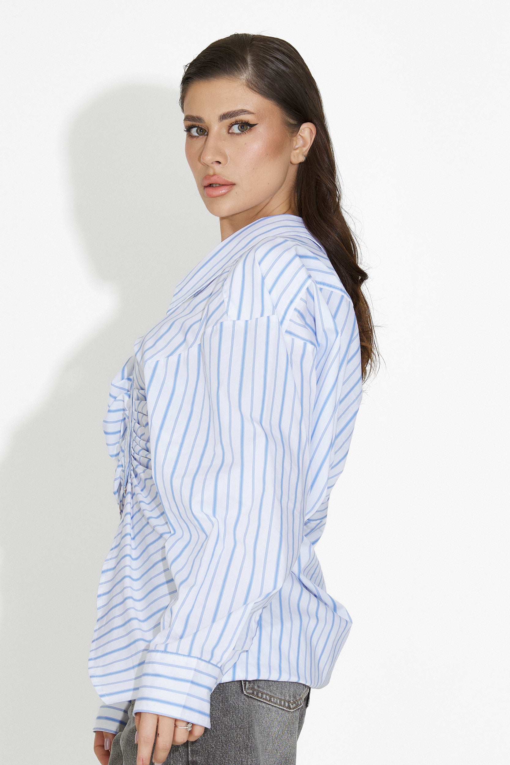 Voncile Bogas Casual White Women's Shirt