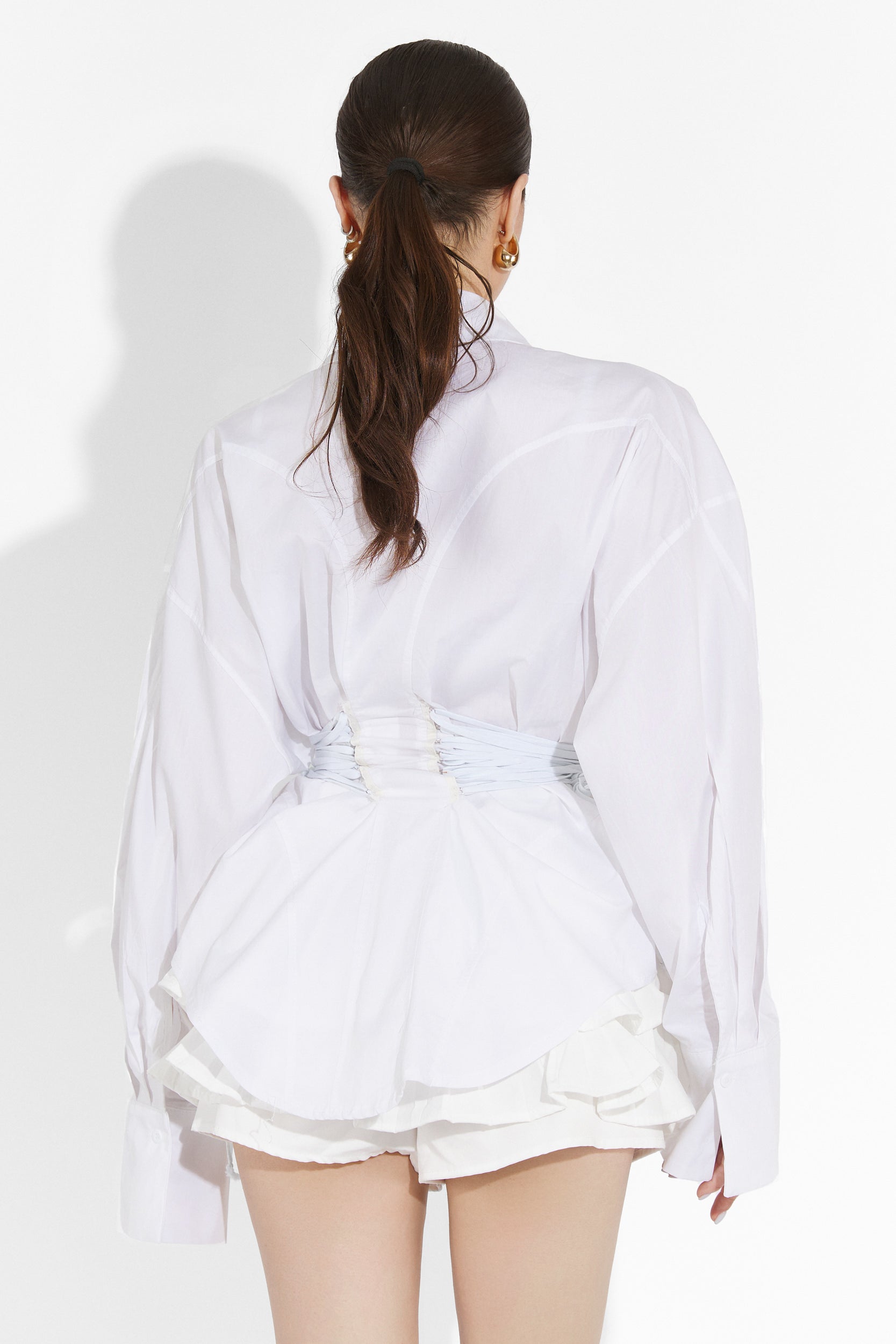 Zolo Bogas White Casual Women's Shirt