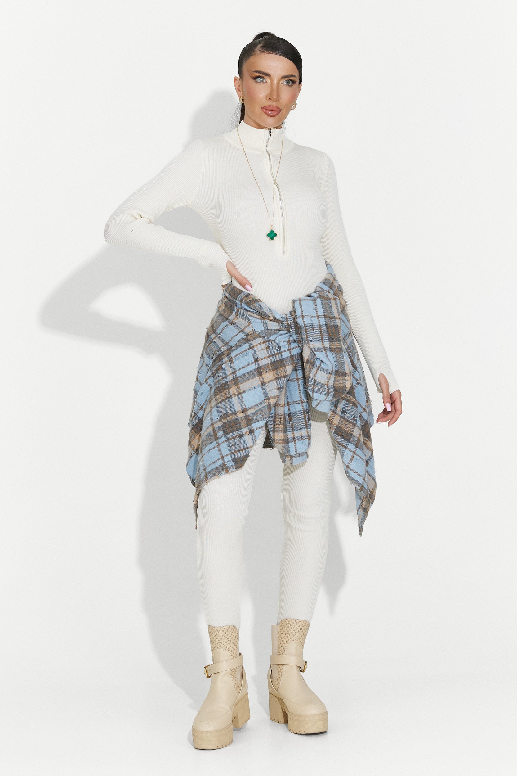 Women's casual light blue shirt Jasara Bogas