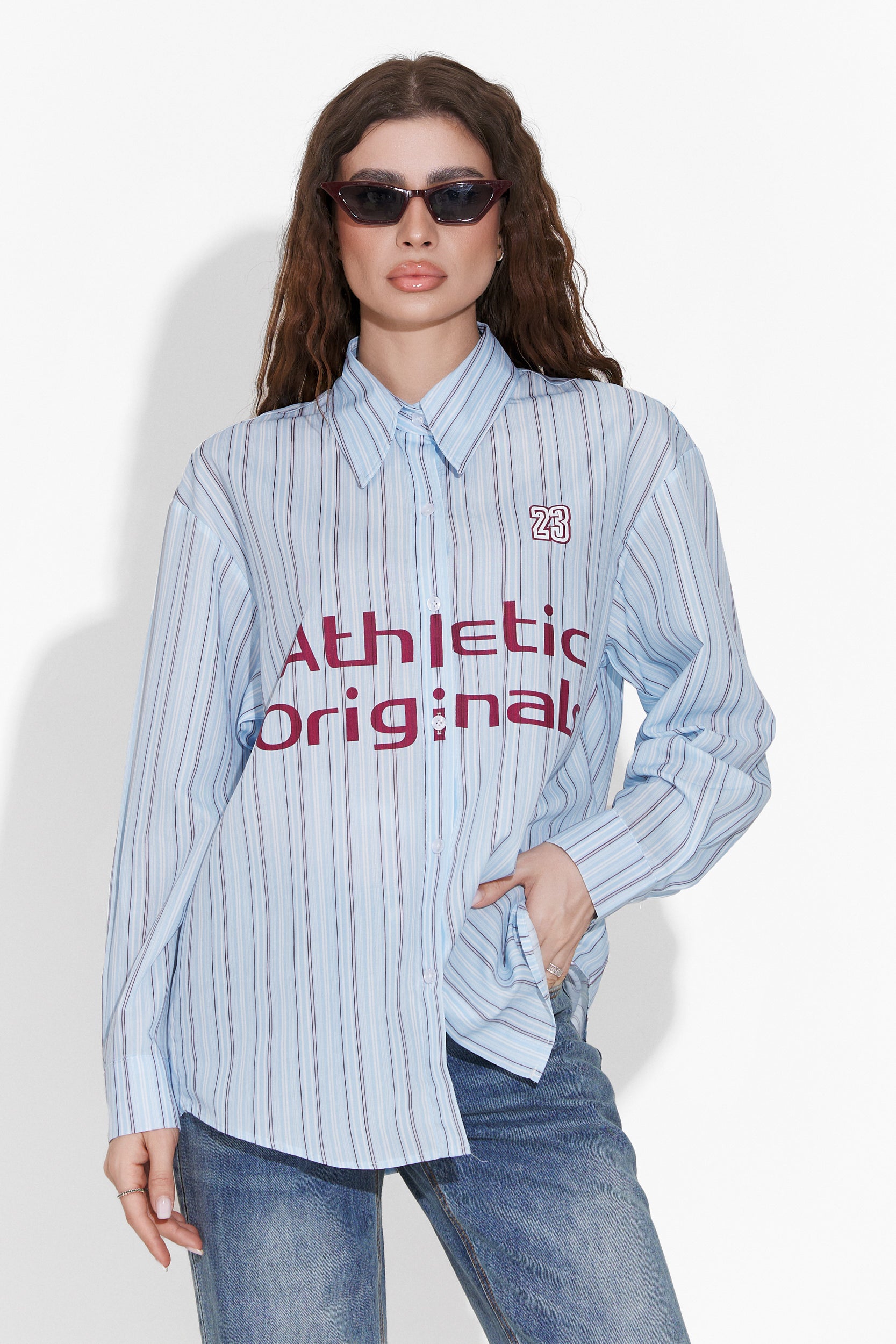 Jomary Bogas Casual Blue Ladies Blouse
