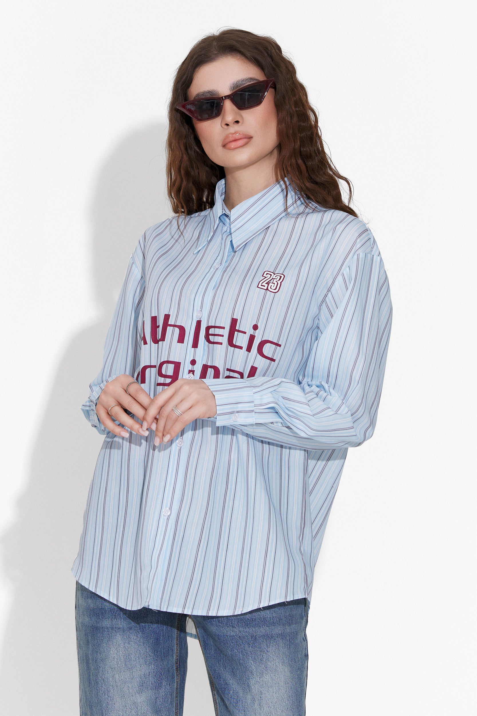 Jomary Bogas Casual Blue Ladies Blouse
