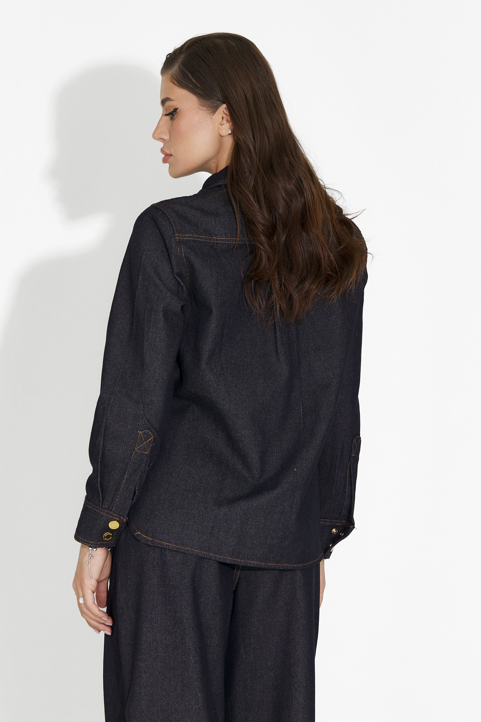 Camasa dama casual bleumarin Melena Bogas