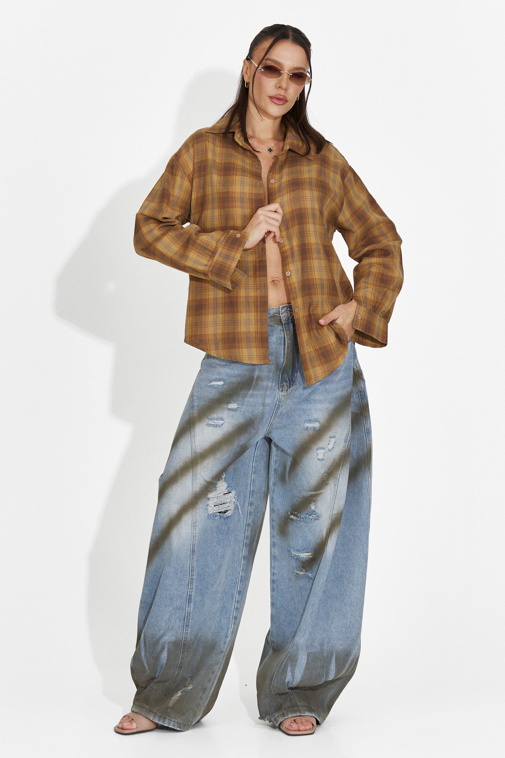 Camasa dama casual galbena Barcely Bogas