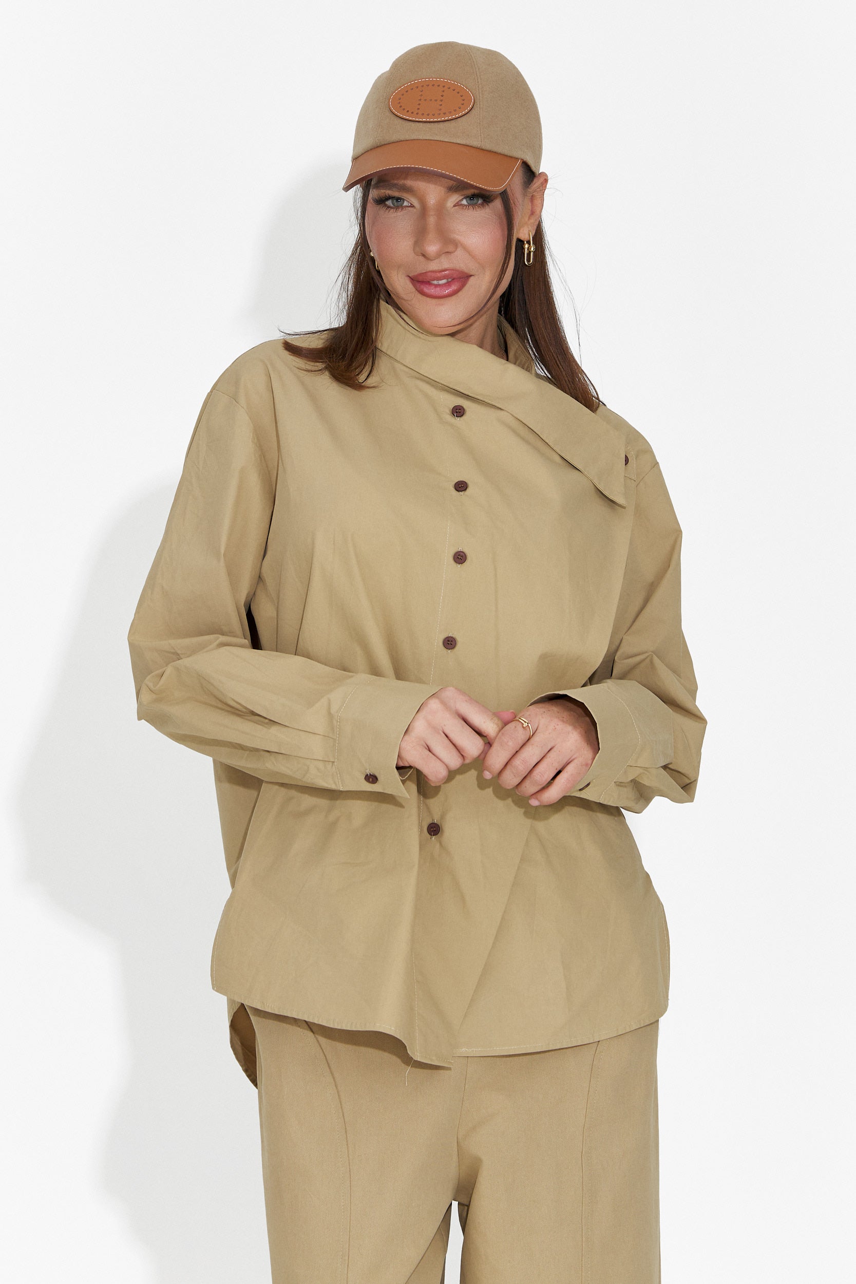 Camasa dama casual maro Edinea Bogas