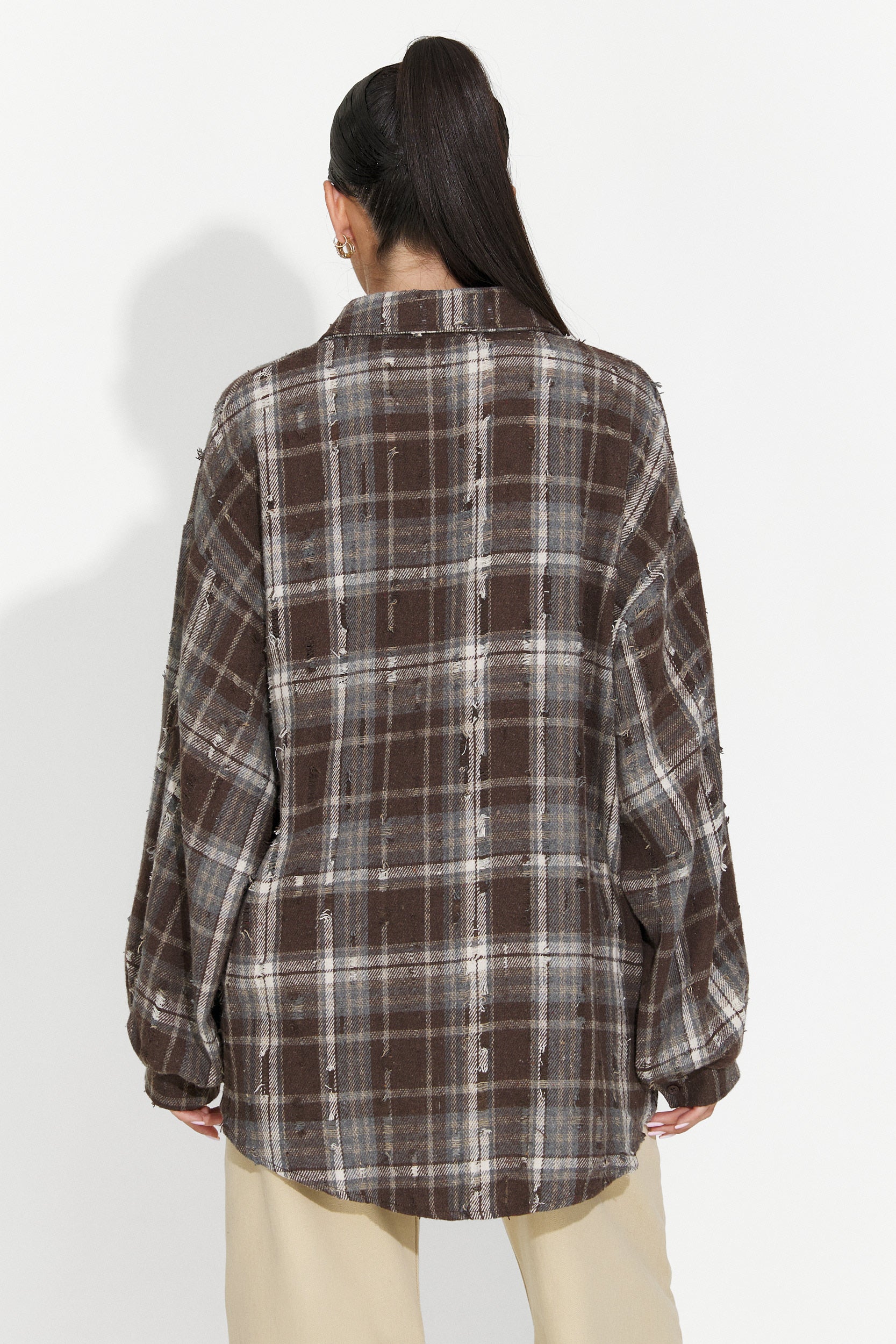 Women's casual brown shirt Jasara Bogas