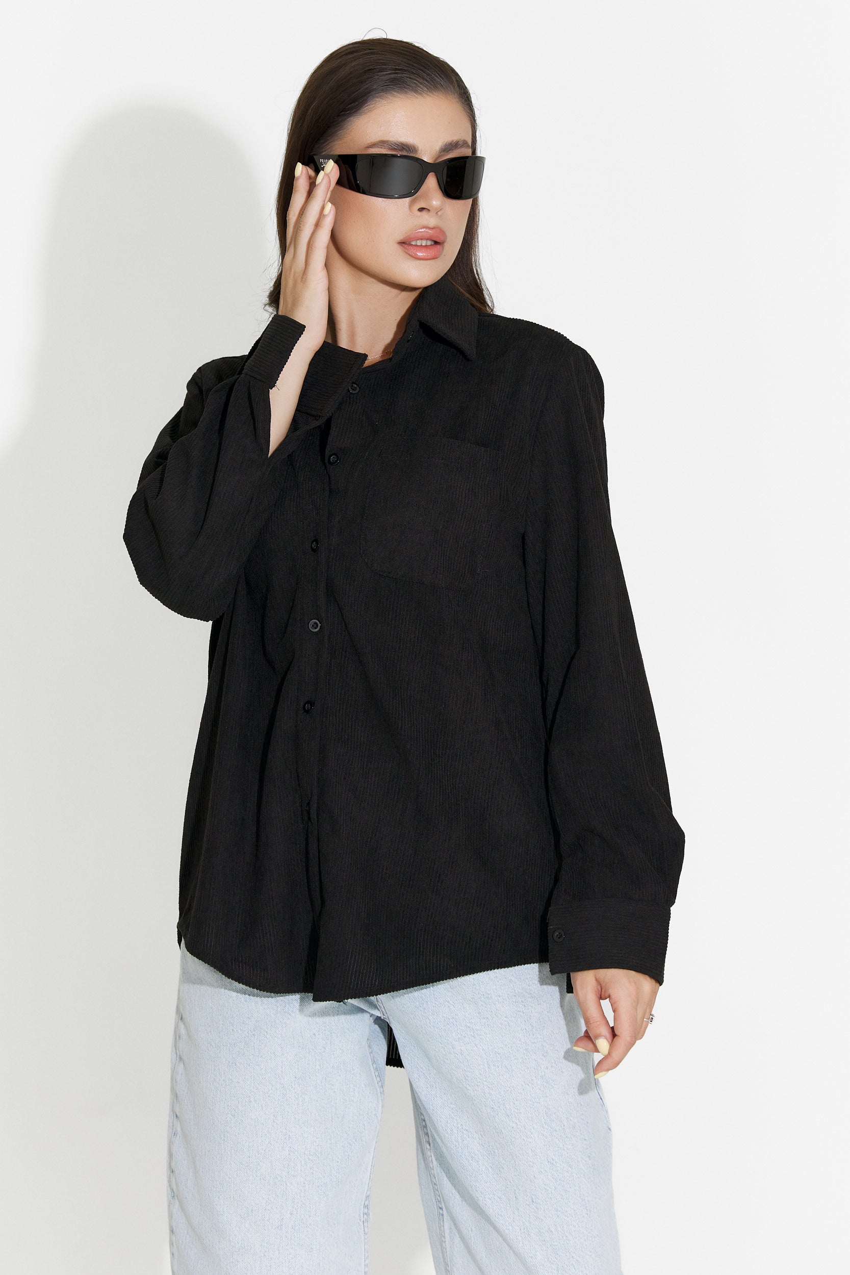 Women's casual black shirt Deliora Bogas
