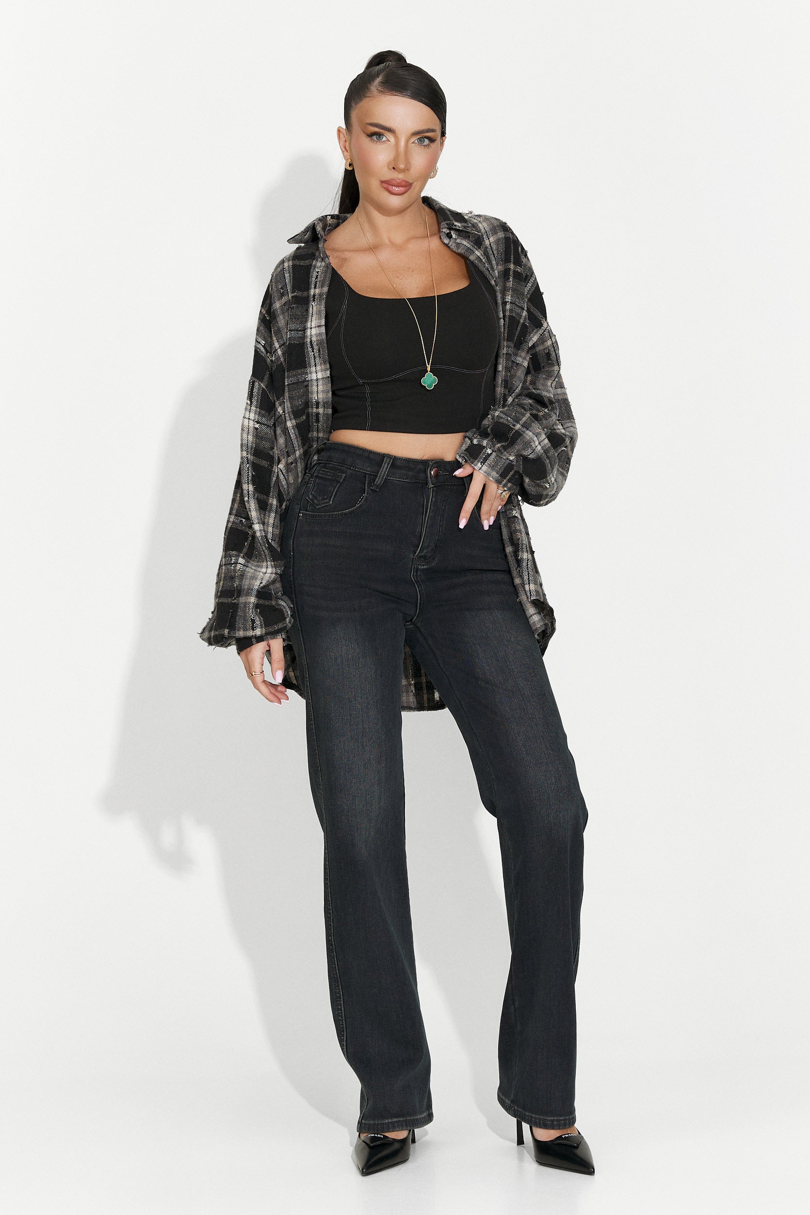 Women's casual black shirt Jasara Bogas