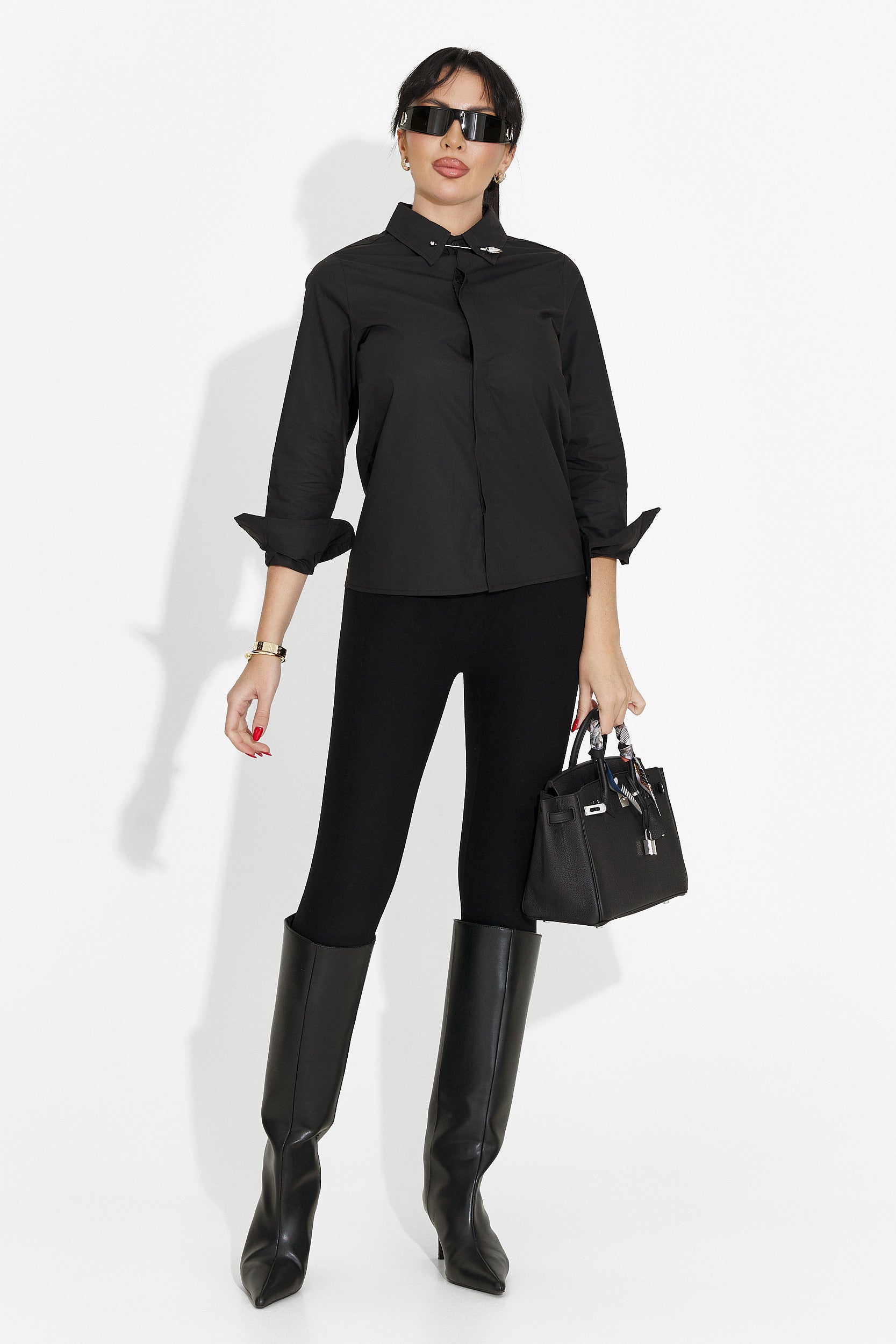 Women's casual black shirt Rochele Bogas