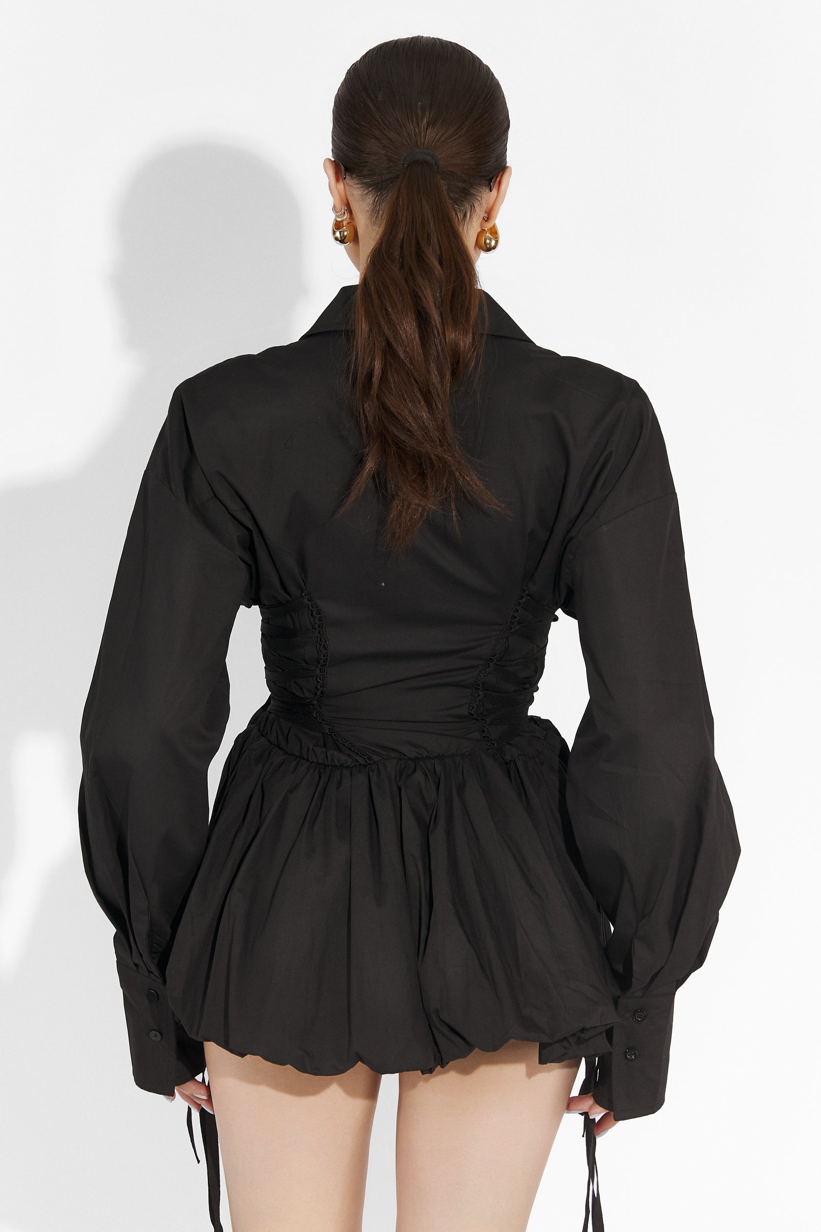 Camasa dama casual neagra Tazle Bogas