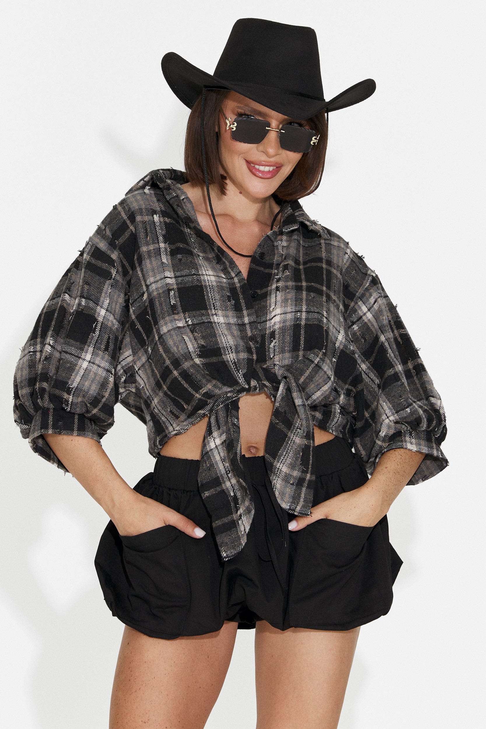 Camasa dama casual neagra Zenaida Bogas