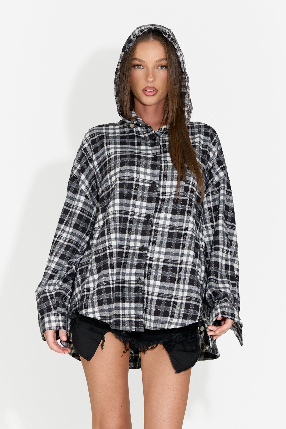 Camasa dama casual negru Drepina Bogas