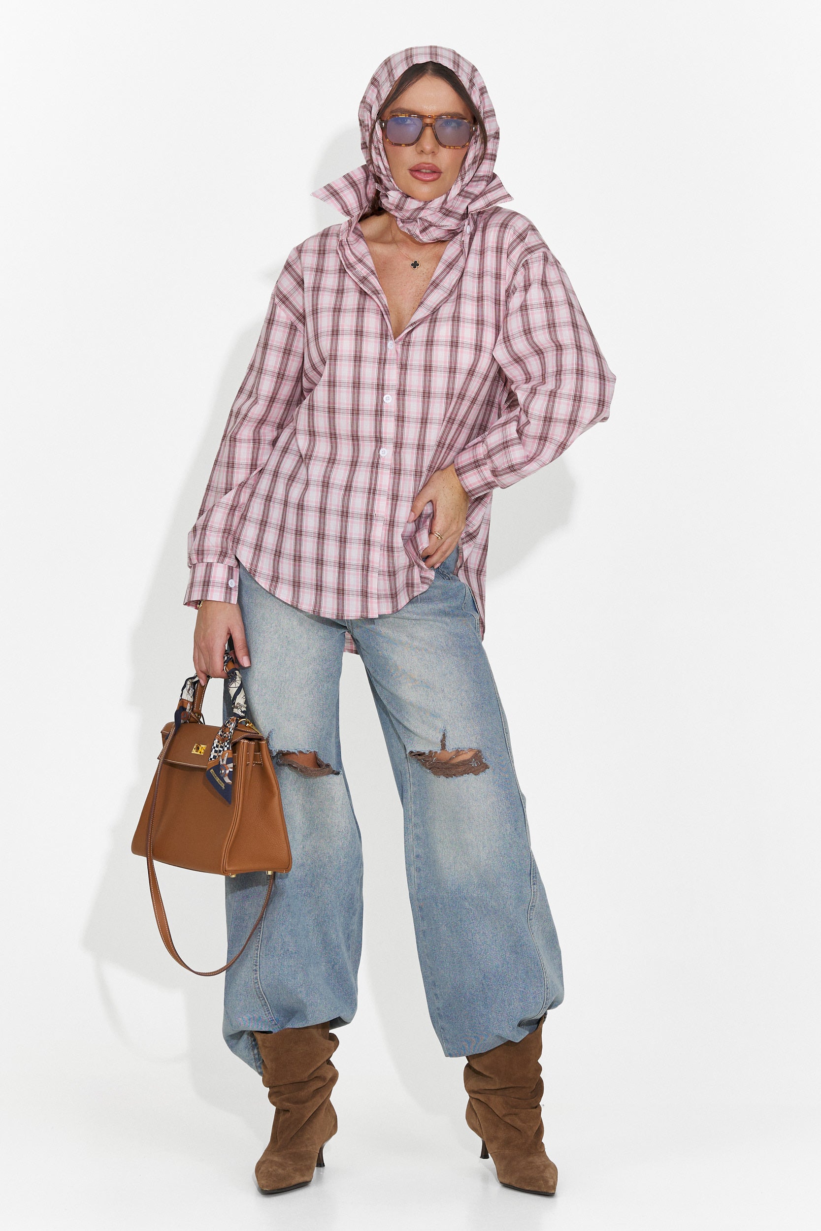 Camasa dama casual roz Jomelia Bogas