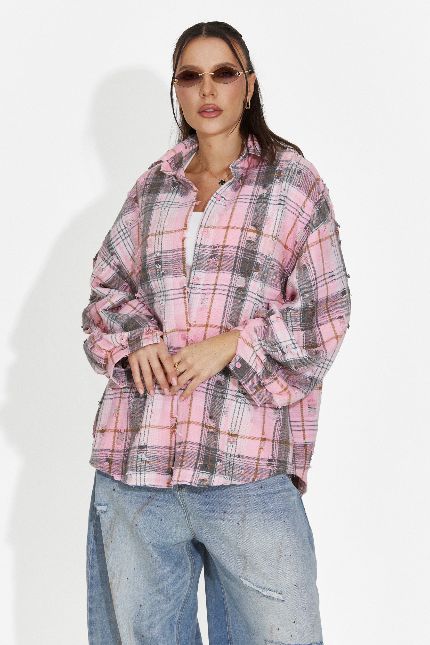 Camasa dama eleganta roz Purely Bogas