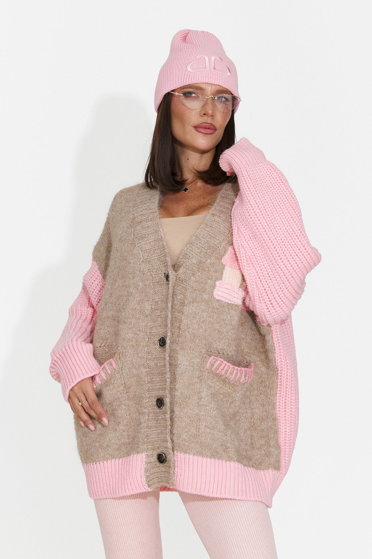Cardigan casual roz Lylyra Bogas