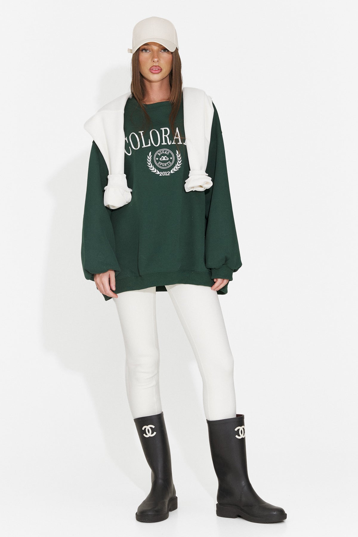 Colanti casual crem Crunivila Bogas