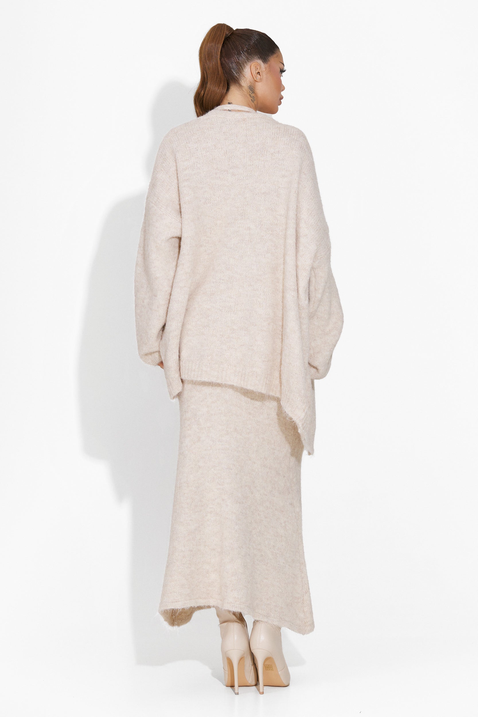 Ineza Bogas Beige Skirt Suit