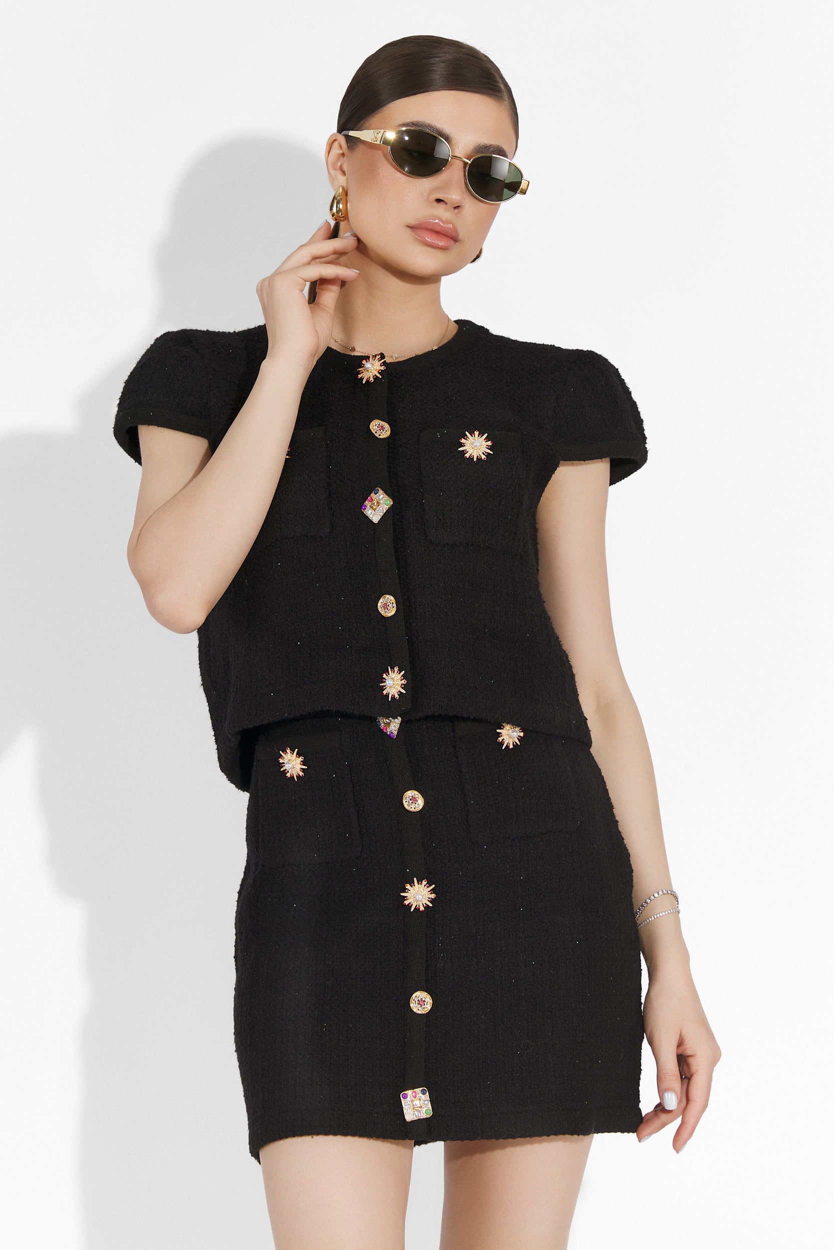 Bounce Bogas Black Skirt Set