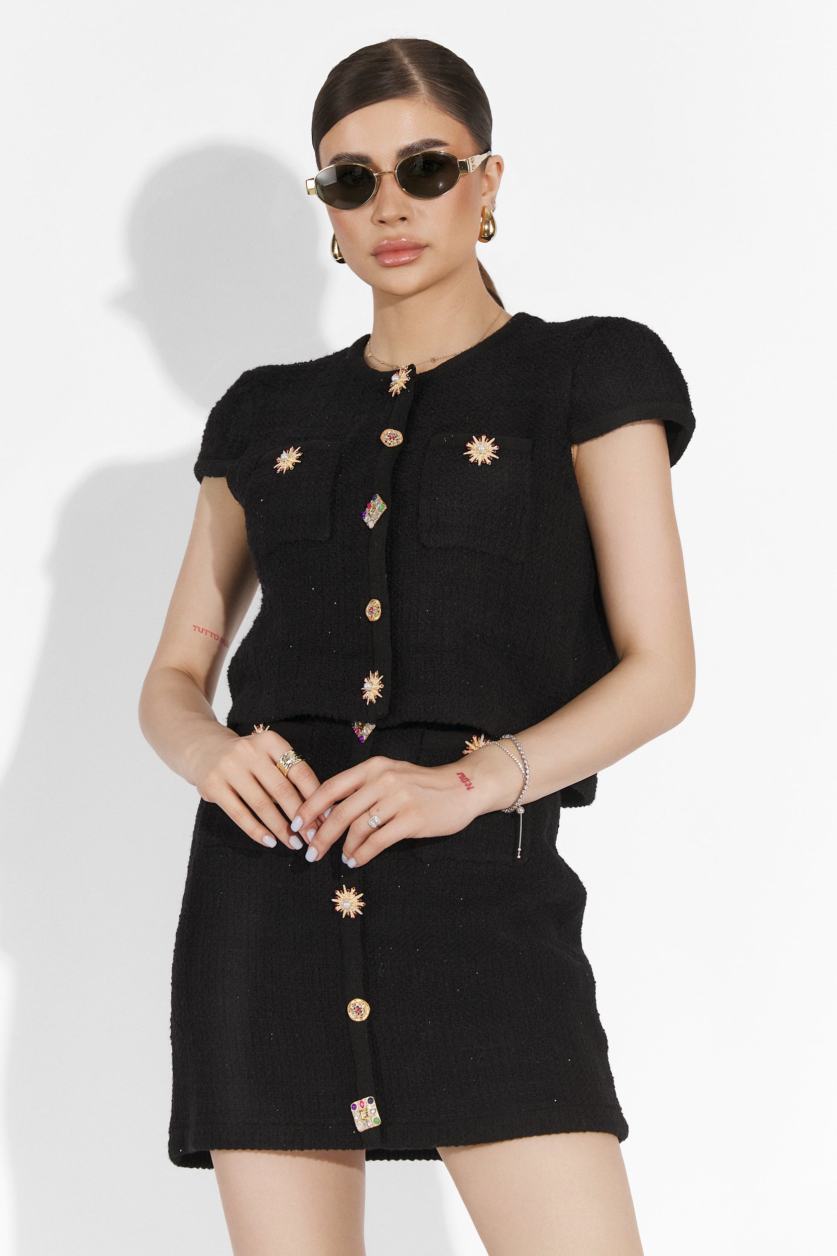 Bounce Bogas Black Skirt Set