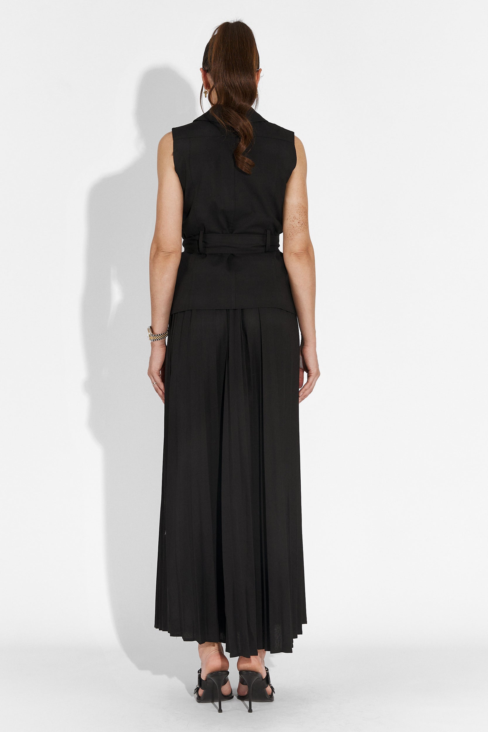 Timothy Bogas Black Skirt Suit