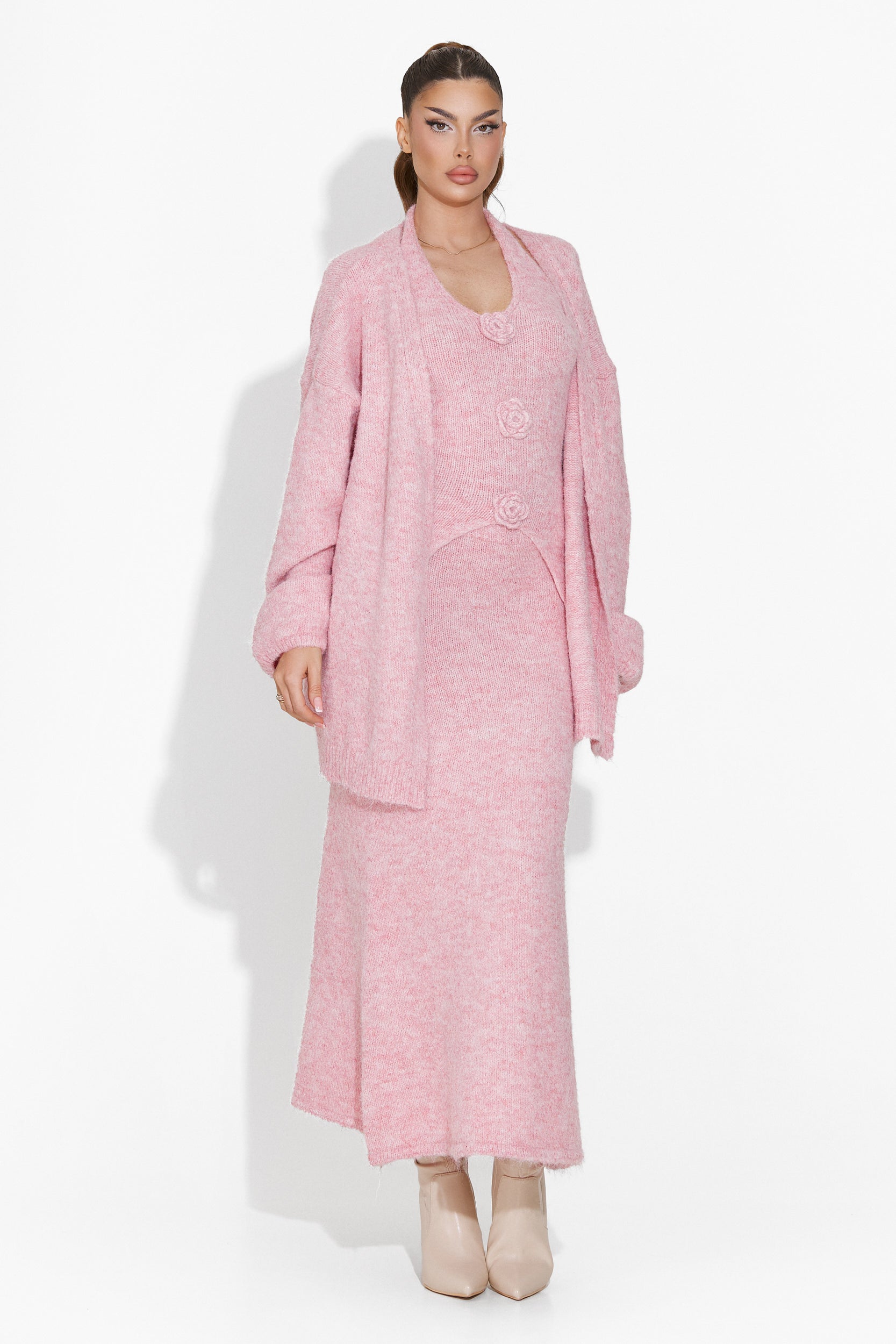 Ineza Bogas Pink Skirt Set