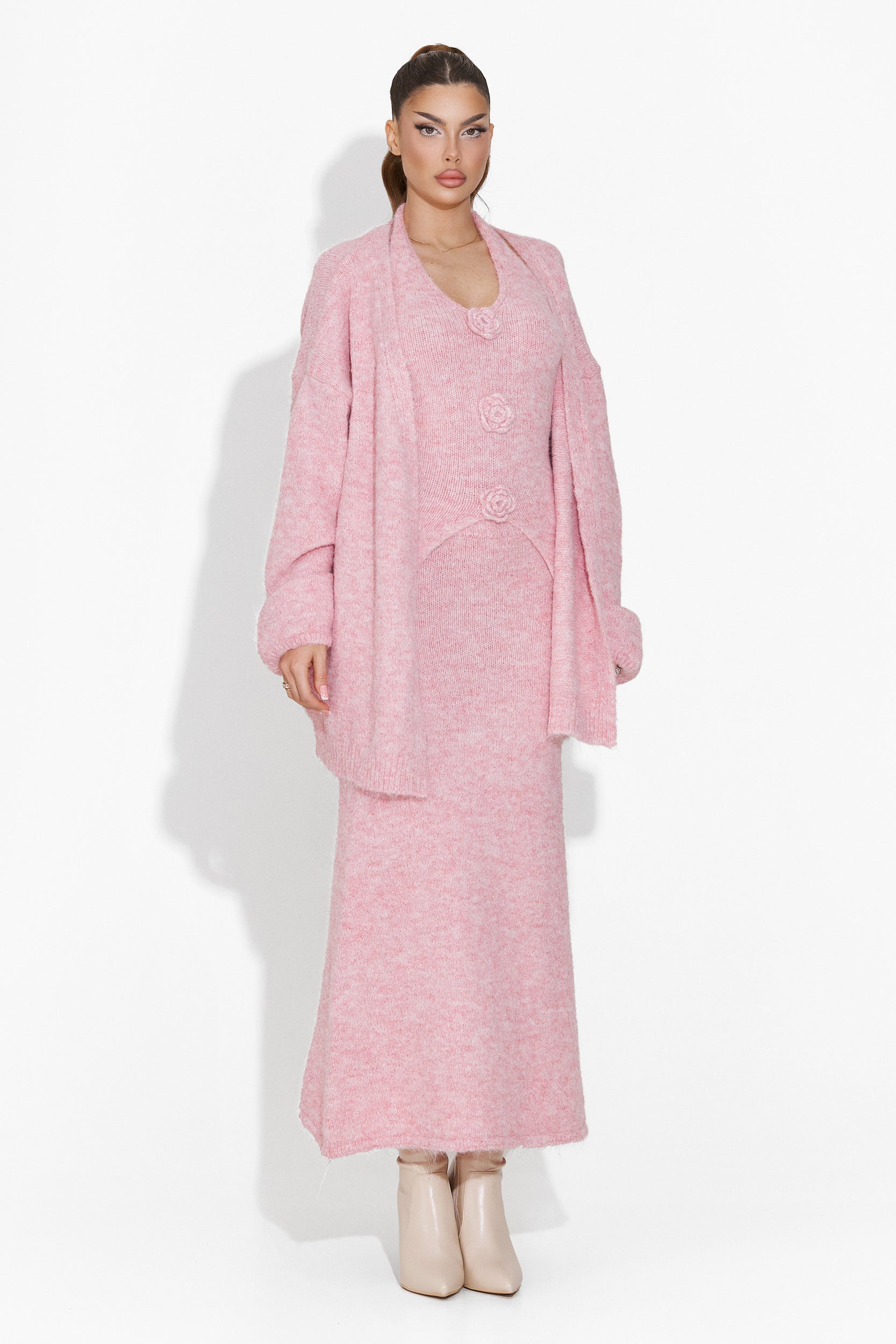 Ineza Bogas Pink Skirt Set